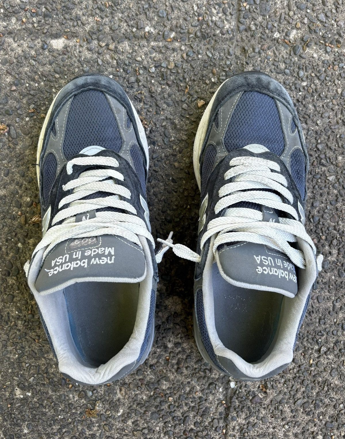 New Balance New Balance 993 Navy Blue/White Size US 8.5 / EU 41-42 - 3 Thumbnail