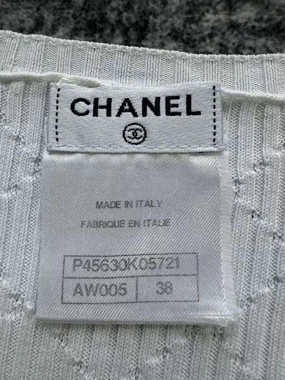 Other Chanel White Sleeveless Tank Top. Size S / US 4 / IT 40 - 5 Thumbnail