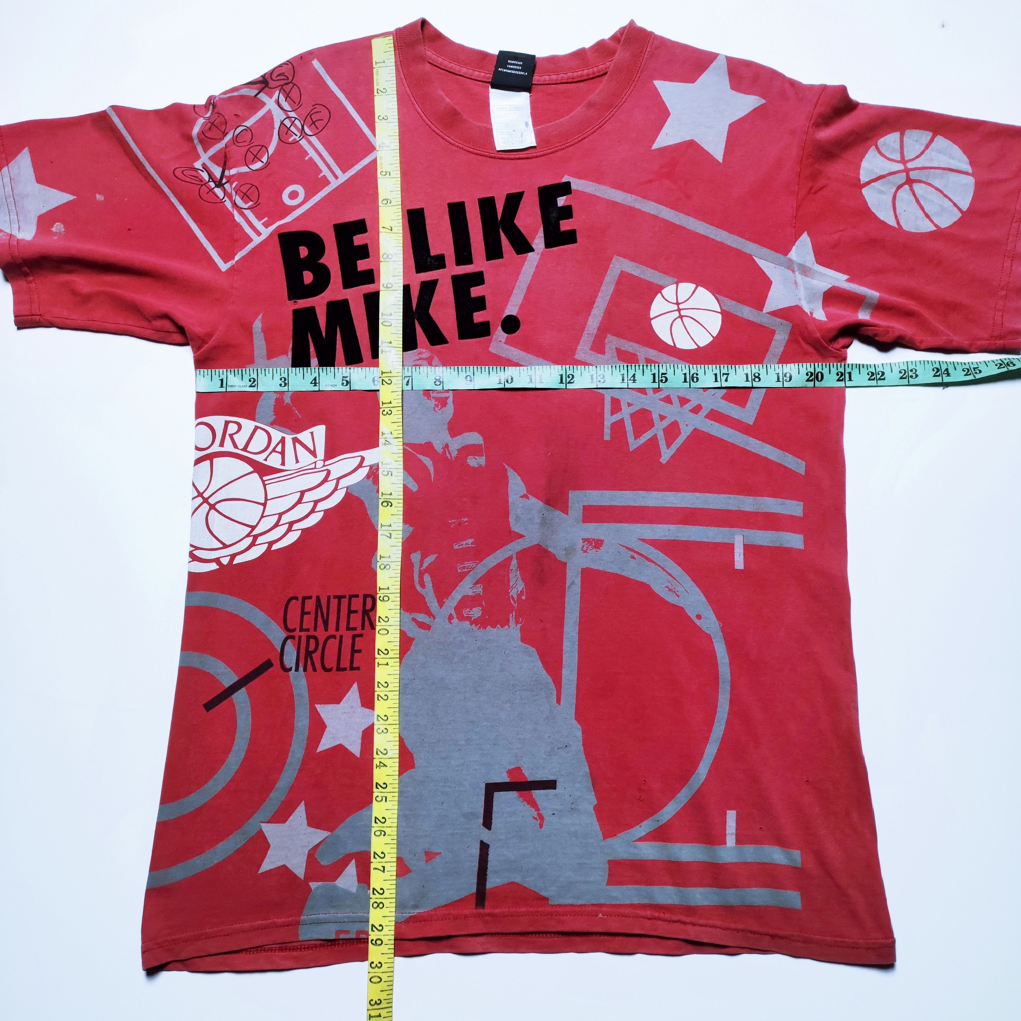 Micahel Jordan Be Like Mike Fullprint Distressed Tee