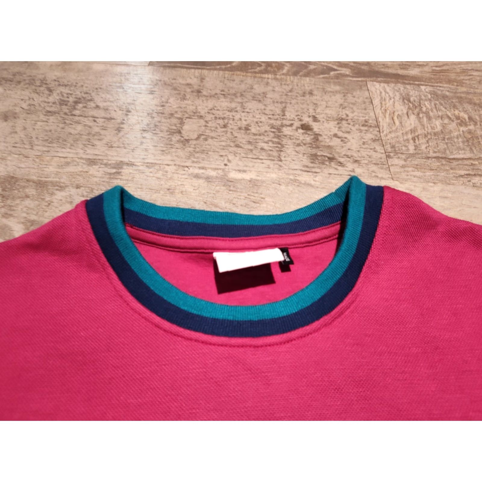 FELT FELT For Every Living Thing Pique Knit Long Sleeve Shirt Mens M Pink EUC Size US M / EU 48-50 / 2 - 6 Thumbnail
