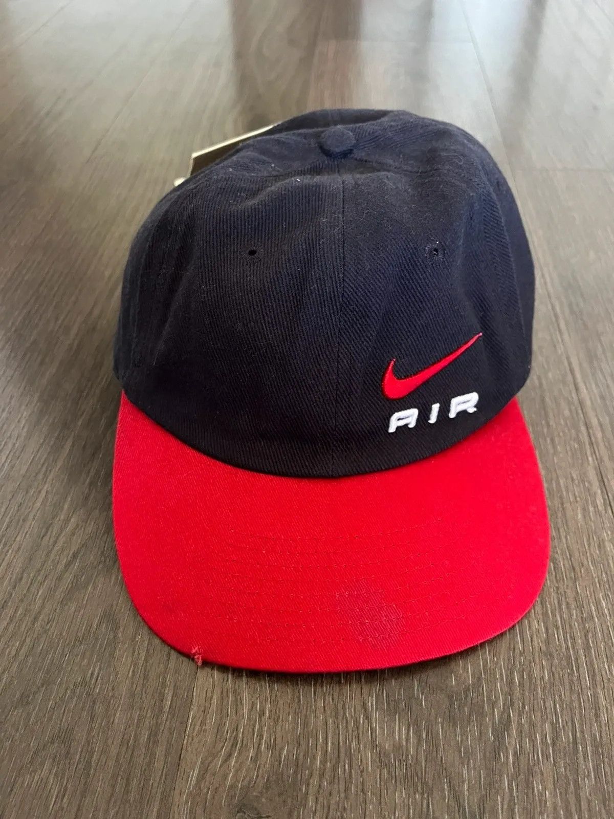 Nike Nike Air Cap Swoosh 1998 Deadstock Distressed Rare One Size Size ONE SIZE - 1 Thumbnail