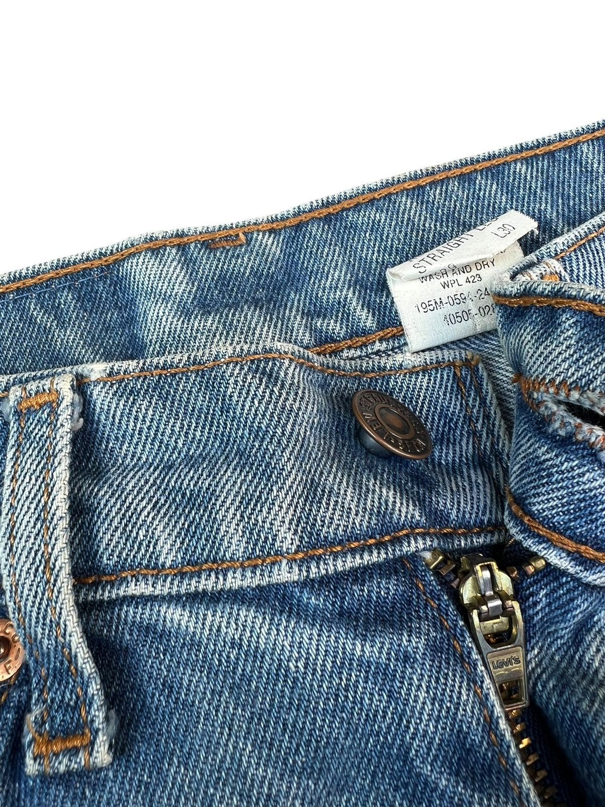 Levi's 1996 Dirty Mud Stains Denim Levi’s 505 Orange Tab Jeans Size US 29 - 7 Thumbnail