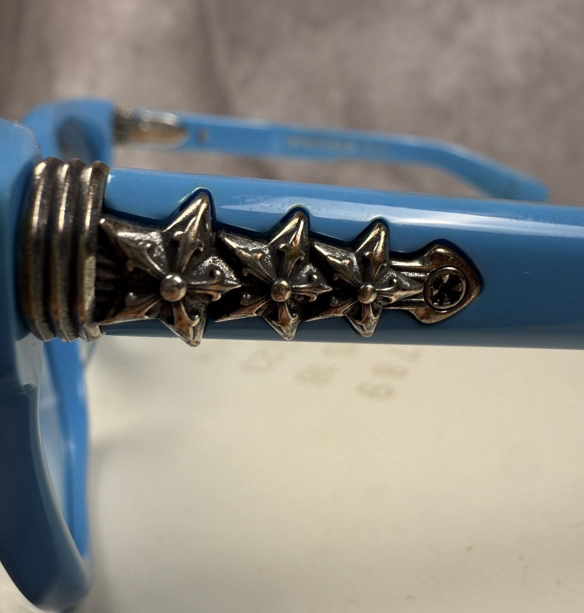 Chrome Hearts Chrome Hearts Clittearti ‘Baby Blue’ Sunglasses Size ONE SIZE - 3 Thumbnail