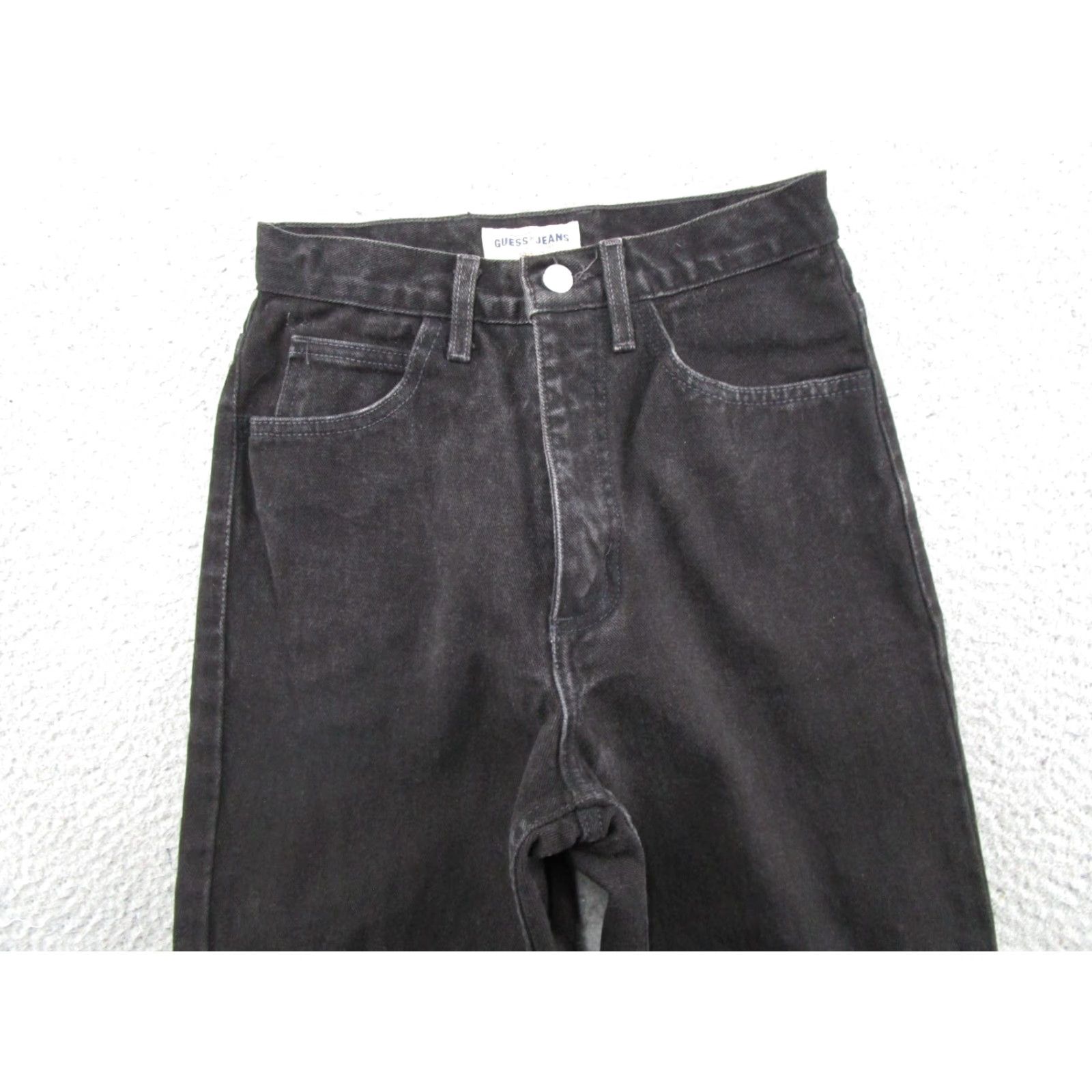 Guess VINTAGE GUESS Jeans 90s Tapered 28 Black Tag GUESS Georges Marciano 5-Pocket Denim Womens Size 28" / US 6 / IT 42 - 3 Thumbnail