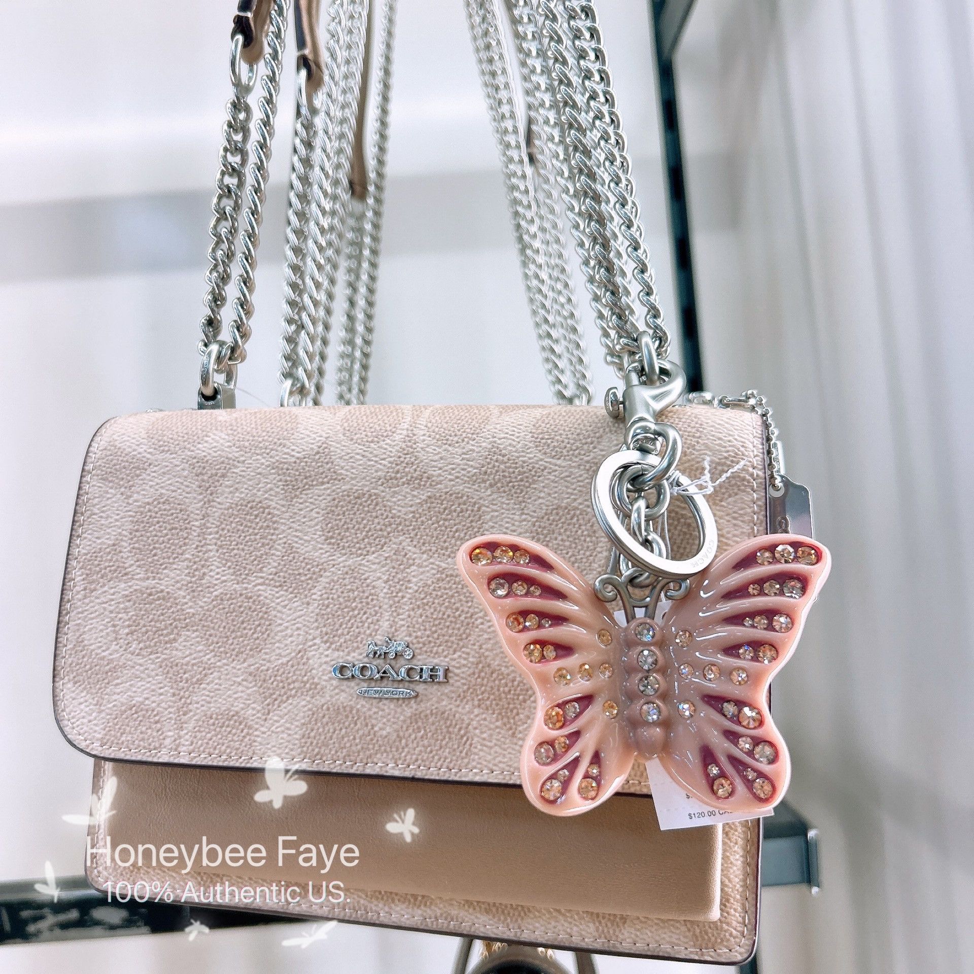 Coach NWT Coach Butterfly Bag Charm CCD44 Size ONE SIZE - 5 Thumbnail