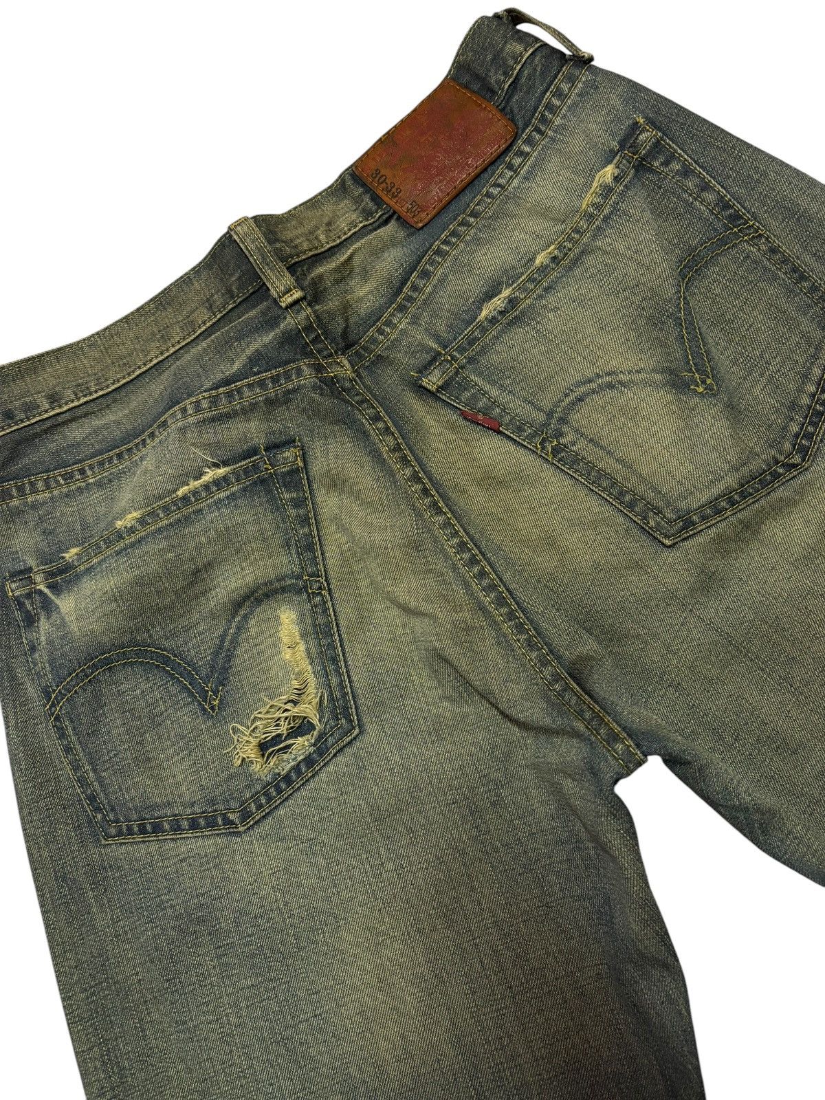 Levi's Y2k Vintage Levi’s 503 Mud Washed Distressed Jeans Size US 30 / EU 46 - 6 Thumbnail