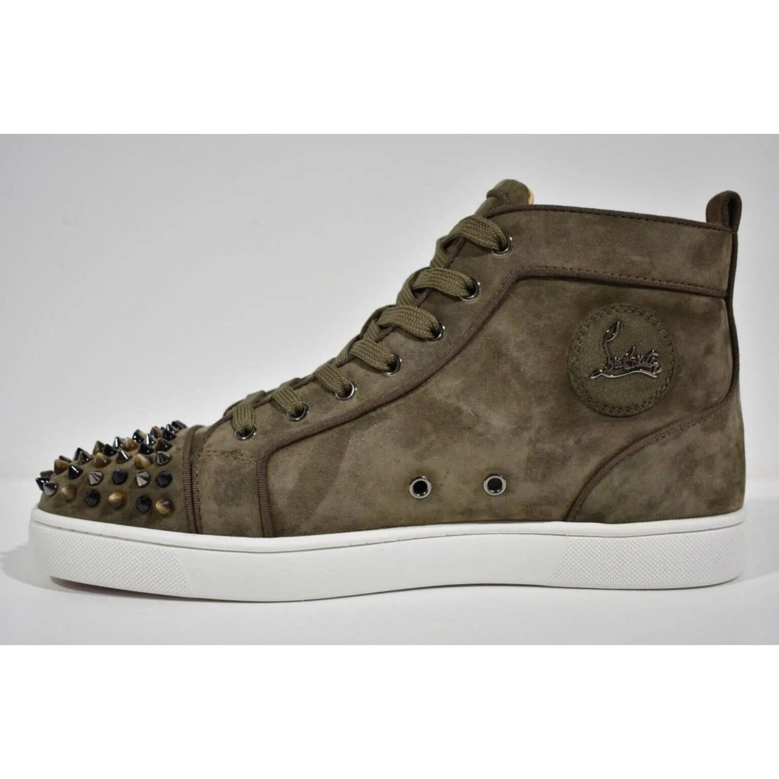 Christian Louboutin Christian Louboutin Lou Spikes Orlato Silex High Top Sneaker Size US 10.5 / EU 43-44 - 8 Thumbnail