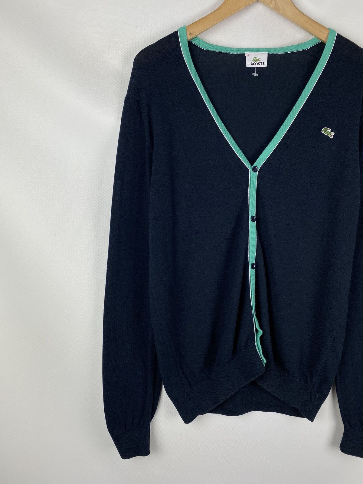 Lacoste Lacoste men’s button front cardigan sweater size 4 Size US L / EU 52-54 / 3 - 2 Thumbnail