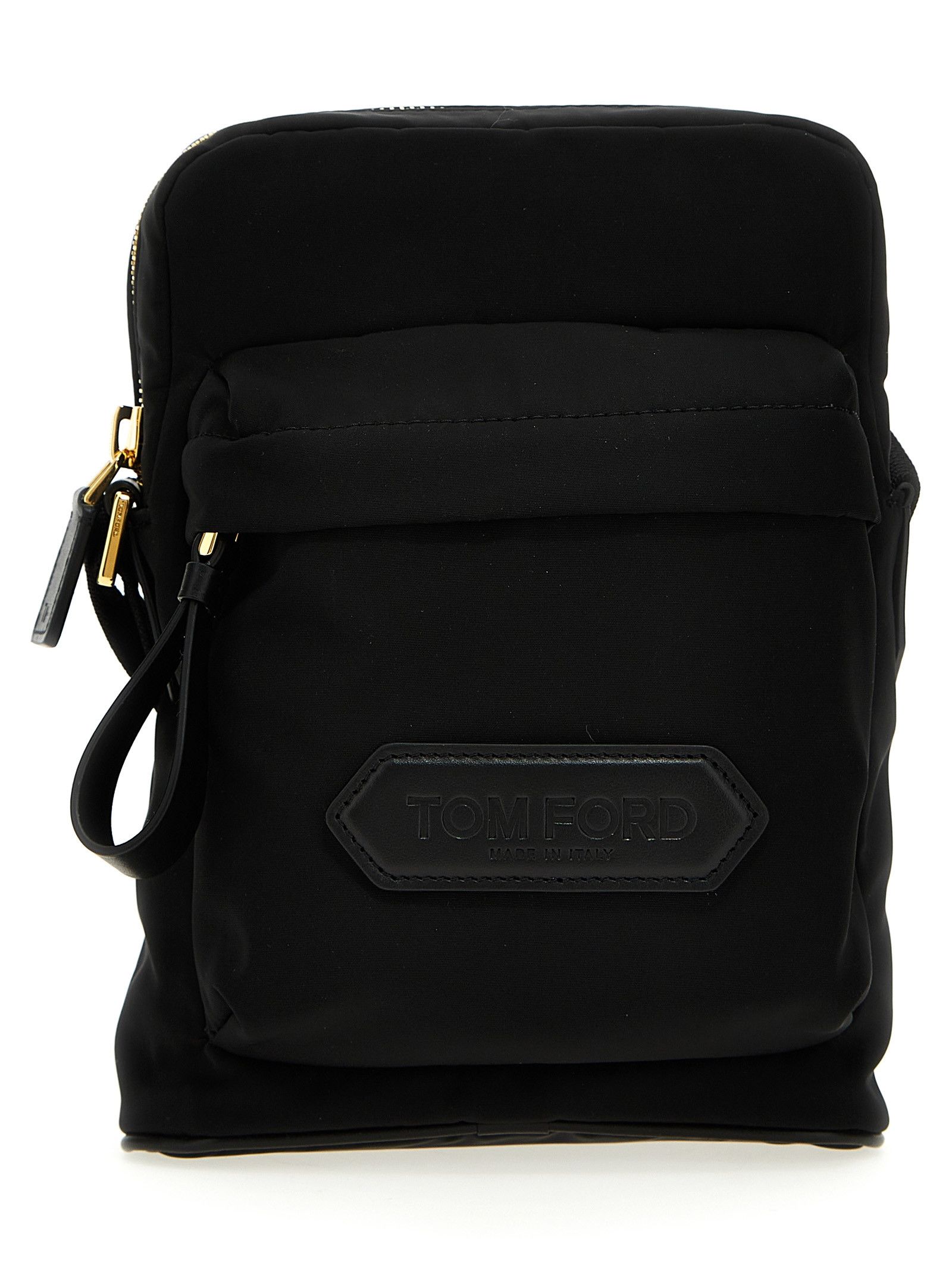 Tom Ford Logo Nylon Crossbody Bag, Men's