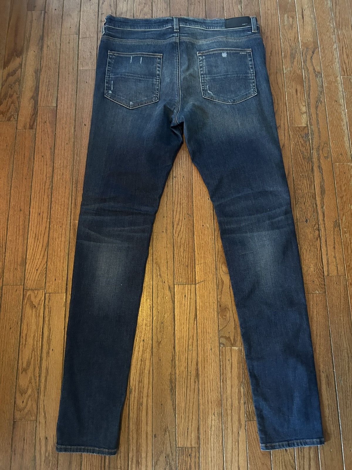 Amiri Amiri Light Blue MX1 Distressed Skinny Jeans - Size 38 Size US 38 / EU 54 - 8 Thumbnail