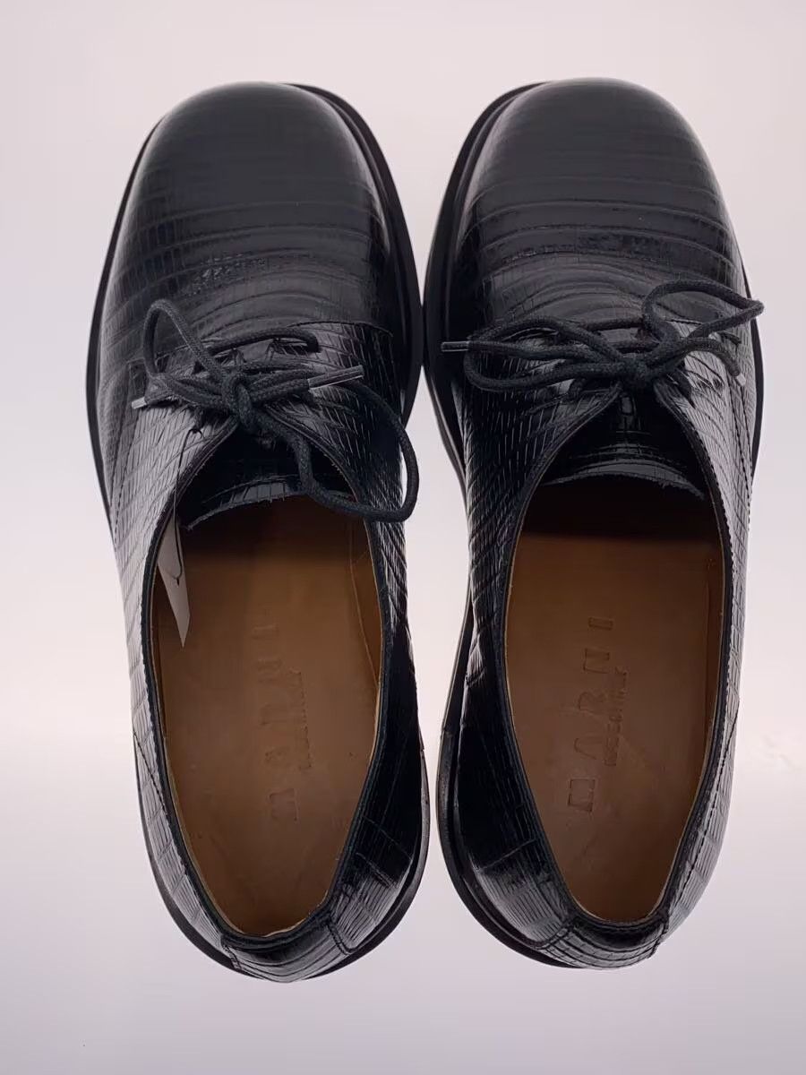 Marni Crocodile Embossed Leather Chunky Derby Shoes Size US 7 / EU 40 - 3 Thumbnail