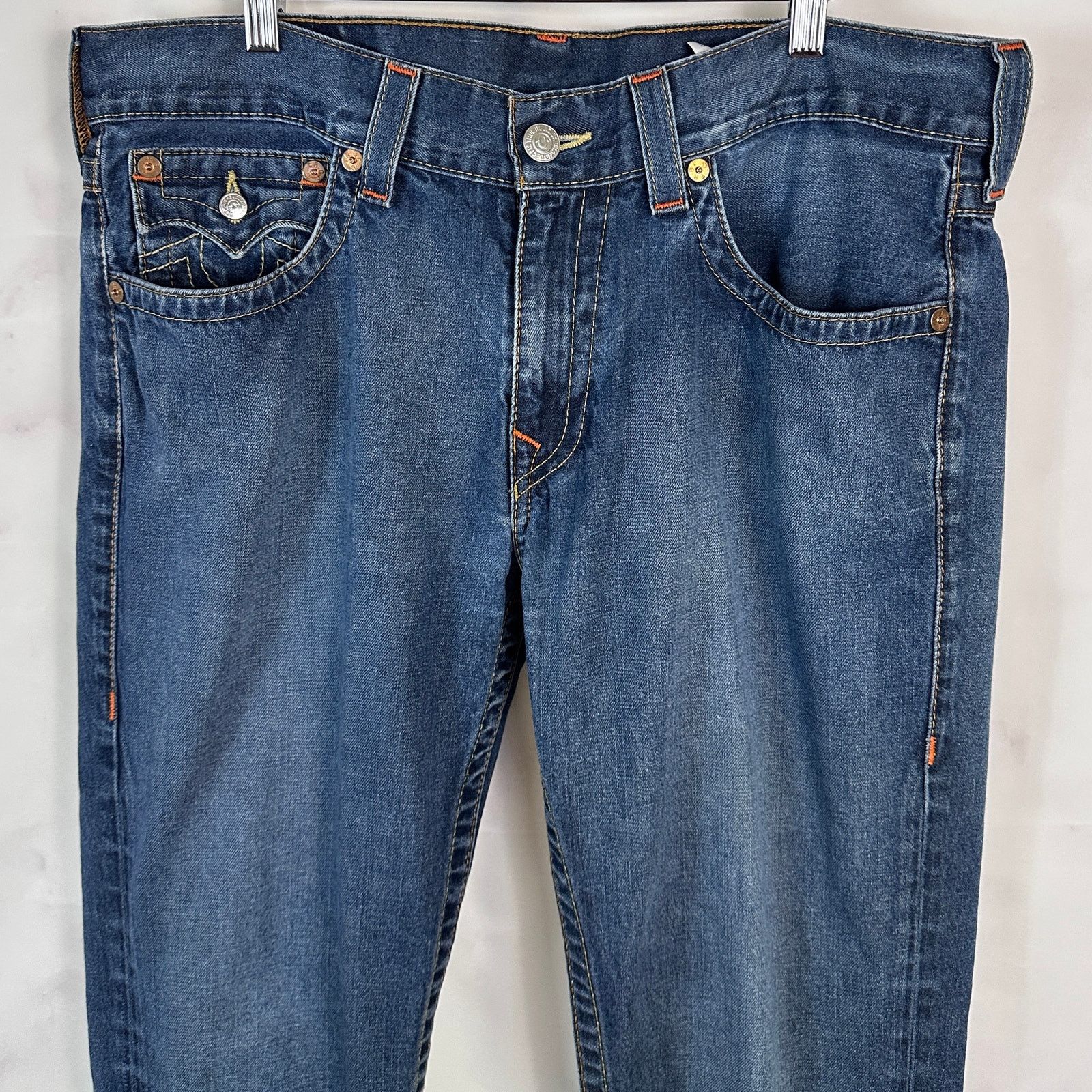 True Religion Skinny Blue Denim Jeans Size US 36 / EU 52 - 2 Thumbnail