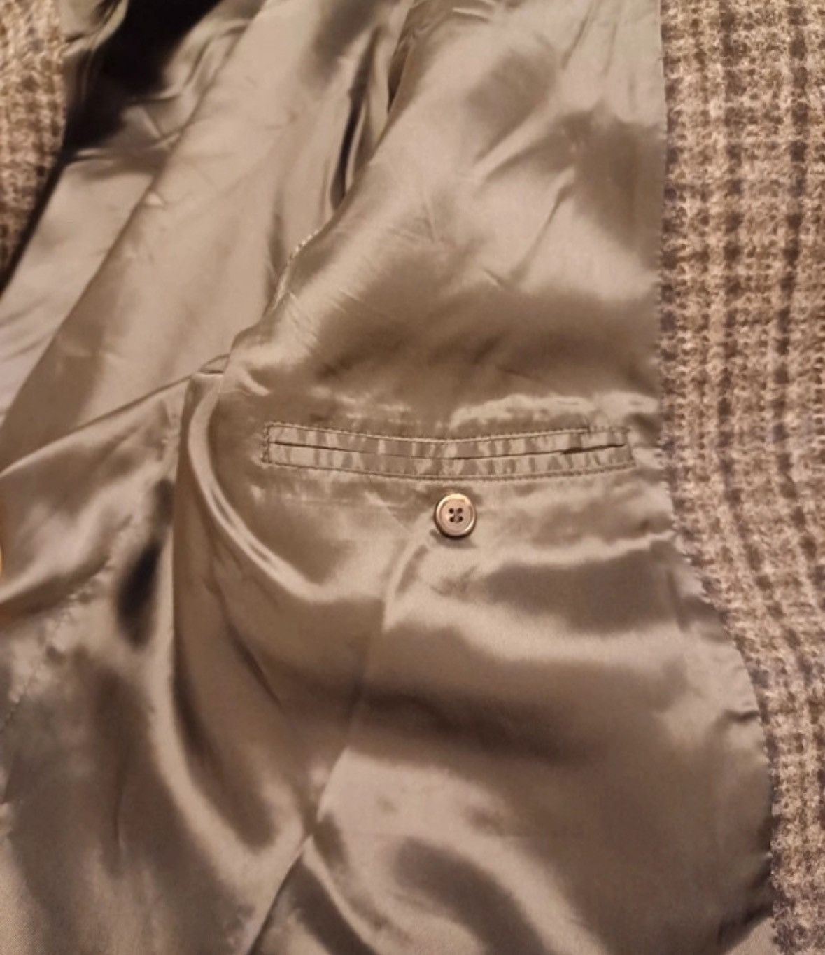 Prada A/W 2007 RUNWAY TUFTED WOOL CHECKED COAT Size US L / EU 52-54 / 3 - 8 Thumbnail