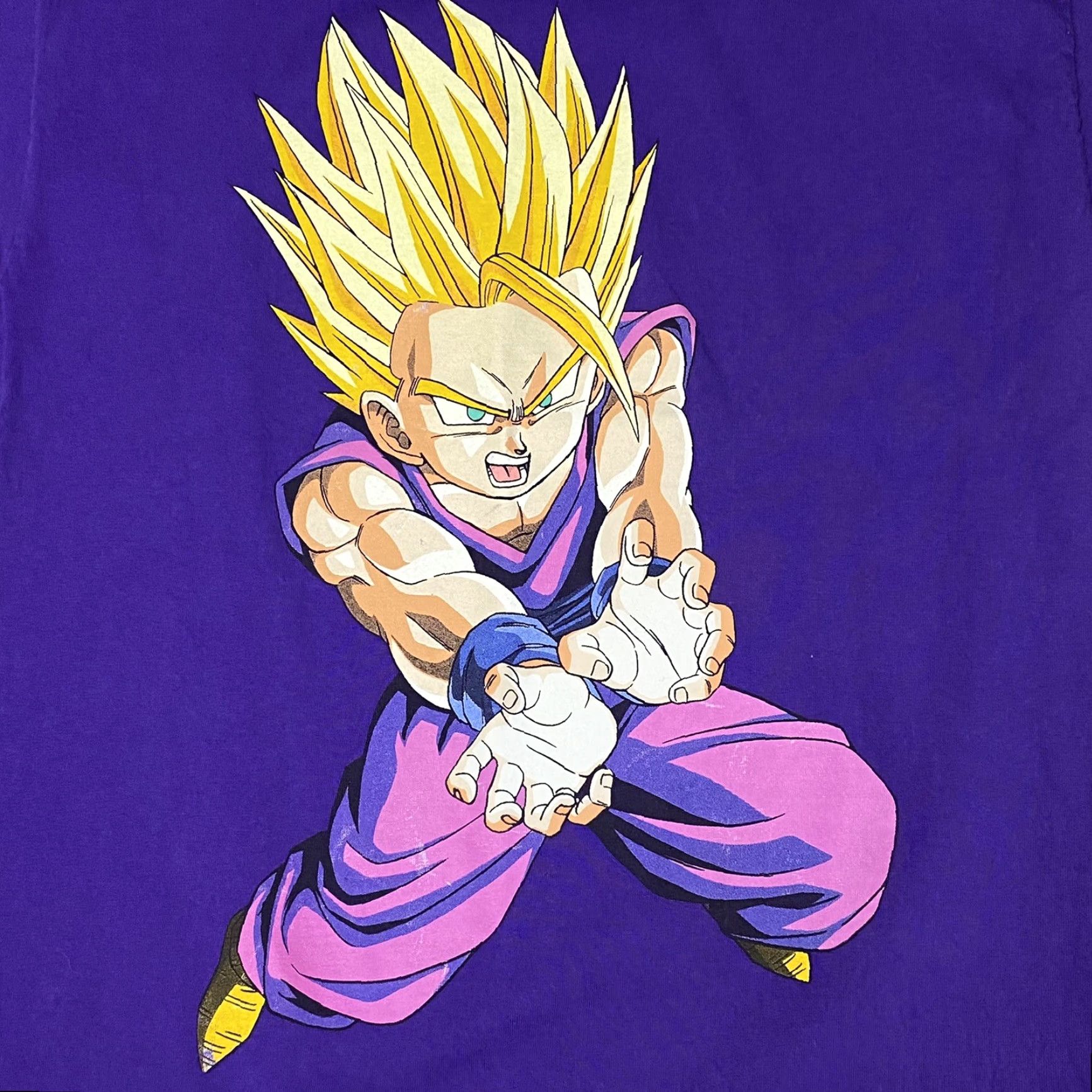 Champion VINTAGE Champion Dragonball Z Collab Son Gohan T Shirt Medium M Purple Men Crew Neck Short Sleeve Graphic Print Size US M / EU 48-50 / 2 - 2 Thumbnail