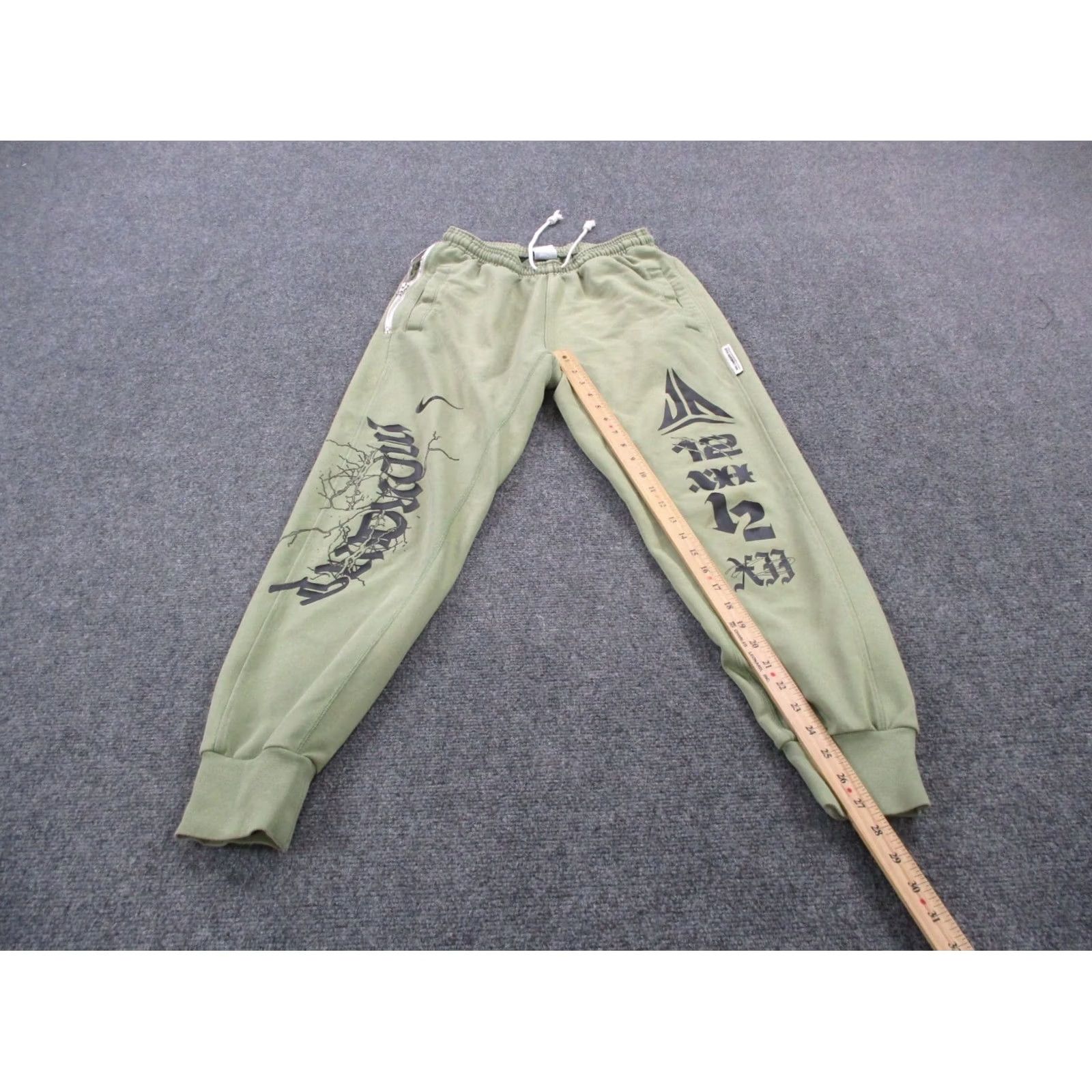 Nike Nike Dri-FIT Sweatpants Mens S Green Joggers Size US 29 - 3 Thumbnail