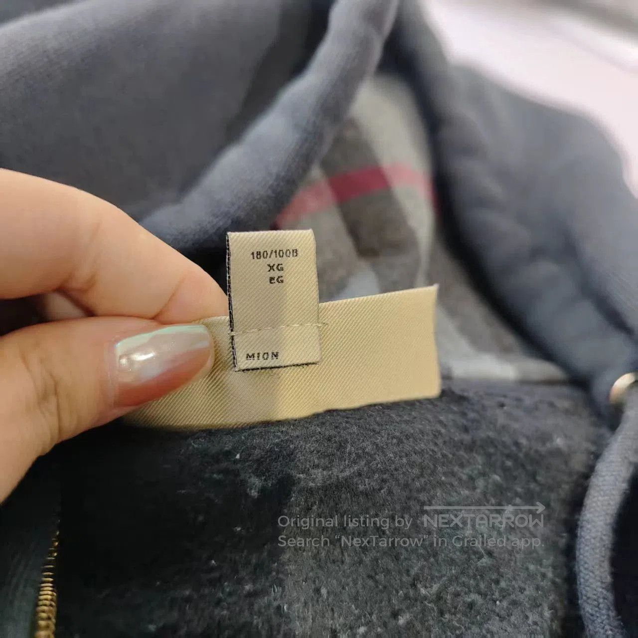 Burberry burberry navy zip-up hoodie, xl size. Size US XL / EU 56 / 4 - 4 Thumbnail
