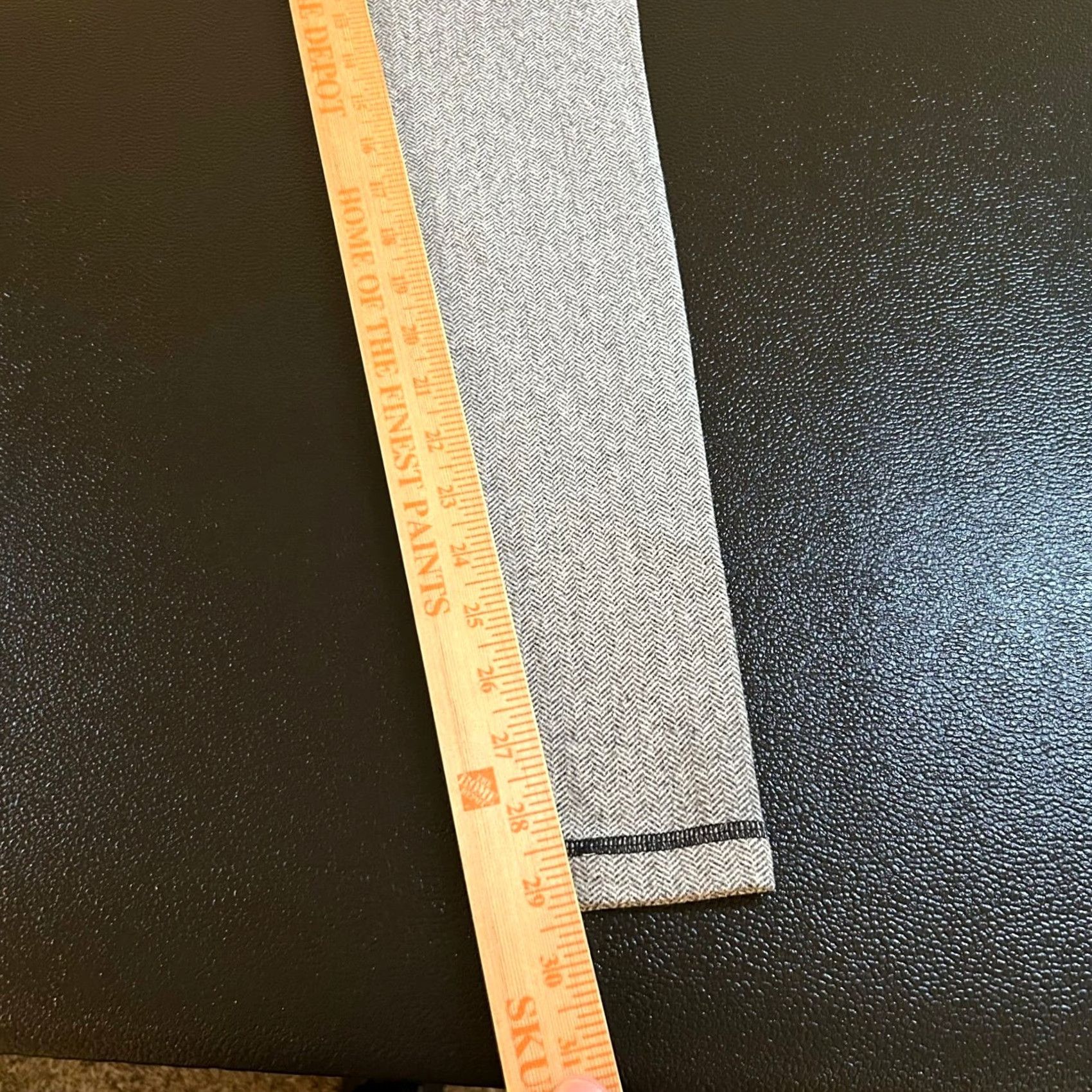 Lululemon Lululemon Wunder Under Leggings Womens Size 4 Gray Herringbone High Rise Yoga Activewear Slim Waist 24in Inseam 29in Size 27" / US 4 / IT 40 - 6 Thumbnail
