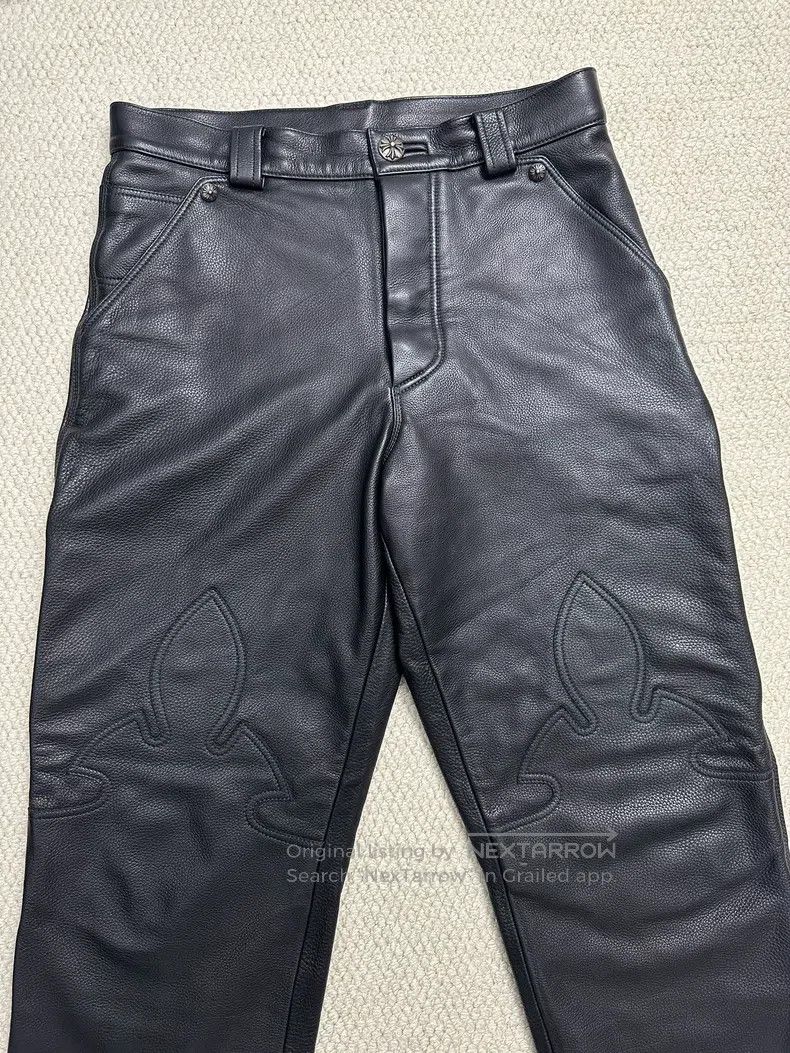 Chrome Hearts CHROME HEARTS 30 Flerkne Carpenter flame knee tooling leath Size 30" / US 8 / IT 44 - 2 Thumbnail