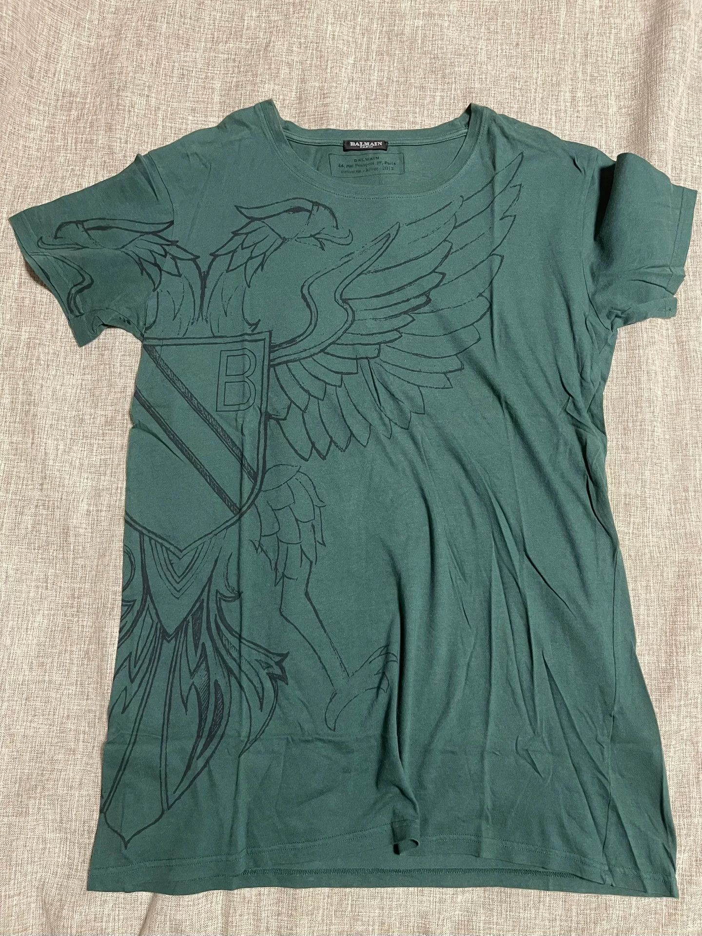 Balmain Balmain Double-Headed Eagle Vintage T-Shirt Size US M / EU 48-50 / 2 - 1 Thumbnail
