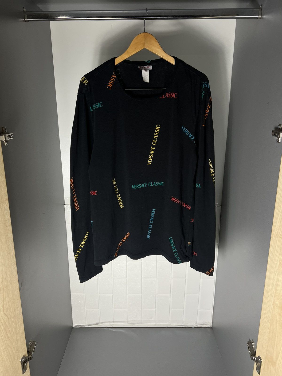 Versace VINTAGE VERSACE CLASSIC ITALIAN DESIGNER RETRO MONOGRAM 90s Size US XL / EU 56 / 4 - 7 Thumbnail