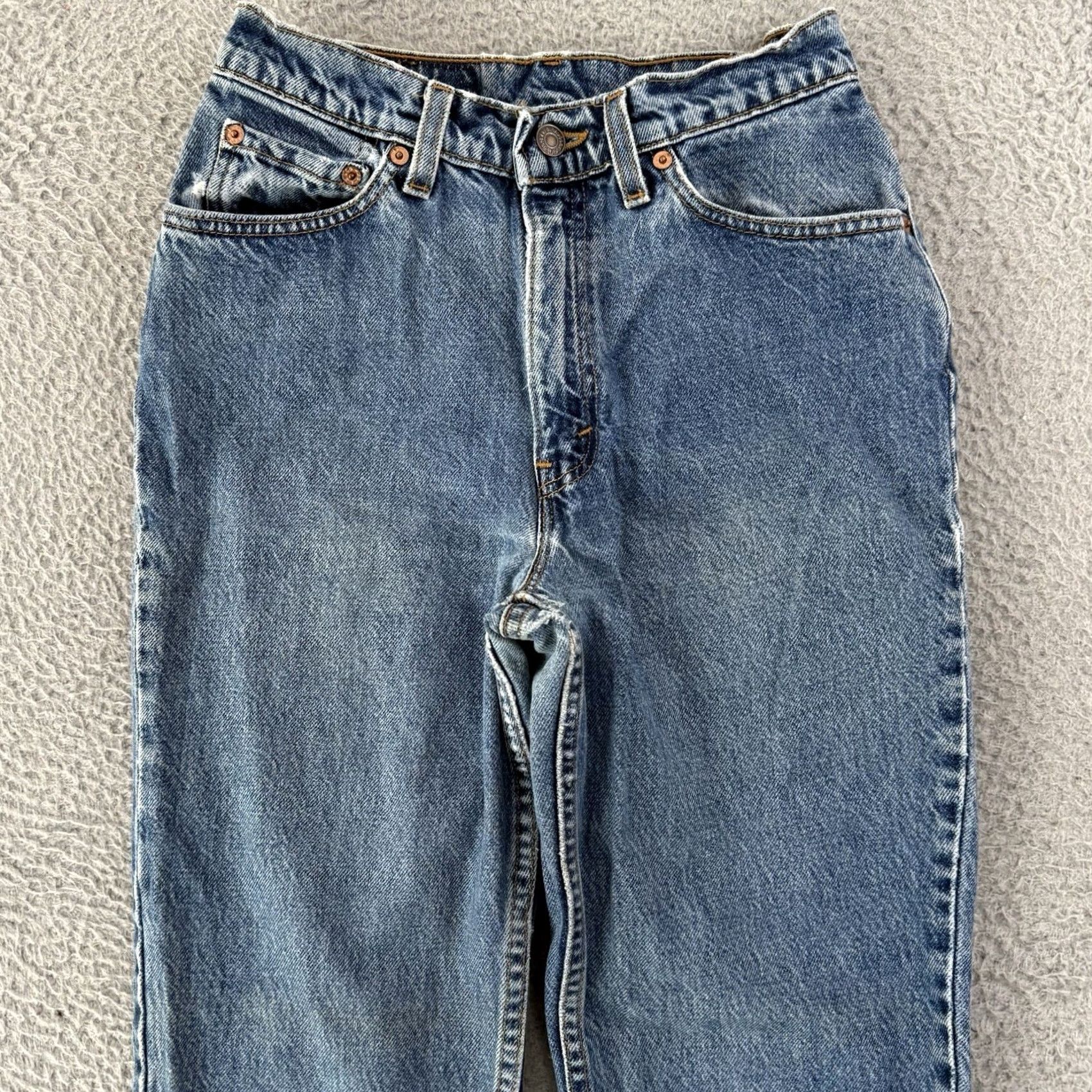 Levi's VINTAGE Levi's Jeans Womens 9 Slim 26x30 Light Blue 90s USA Levi's 512 Slim Fit Tapered Leg Womens Size 30" / US 8 / IT 44 - 3 Thumbnail