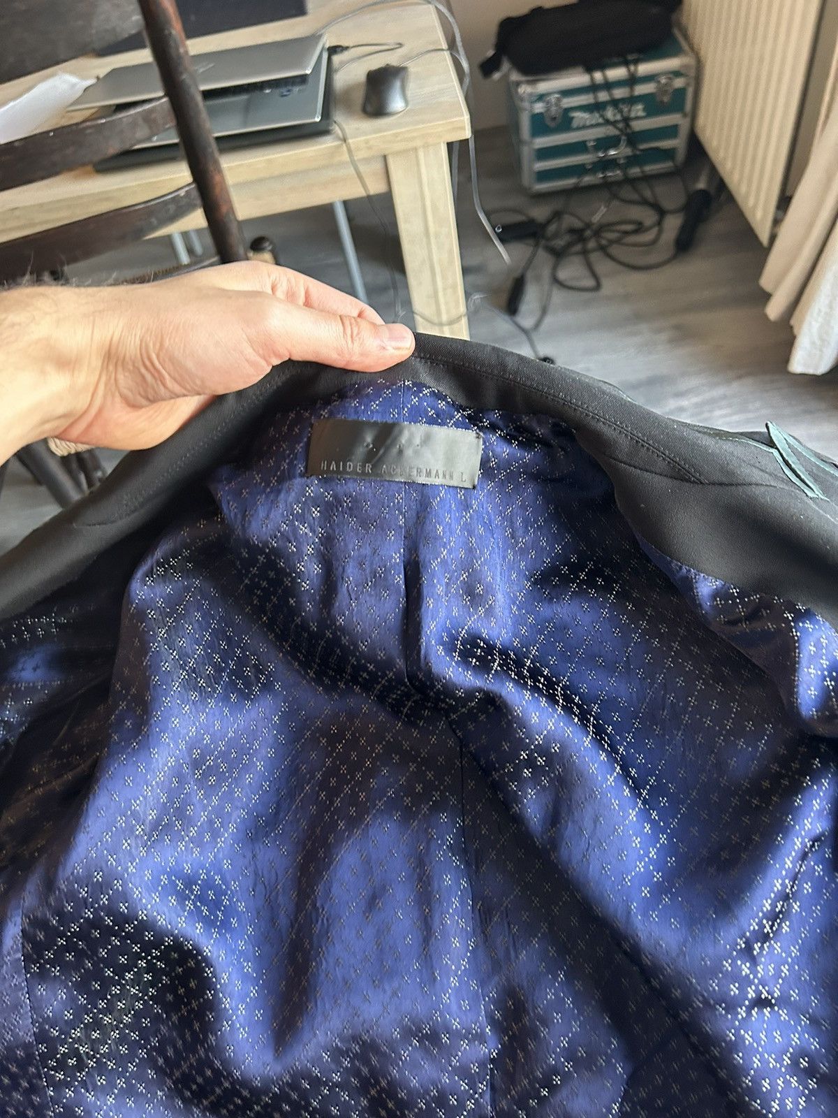 Haider Ackermann Fleecewool Blazer Jacket Size US L / EU 52-54 / 3 - 7 Thumbnail