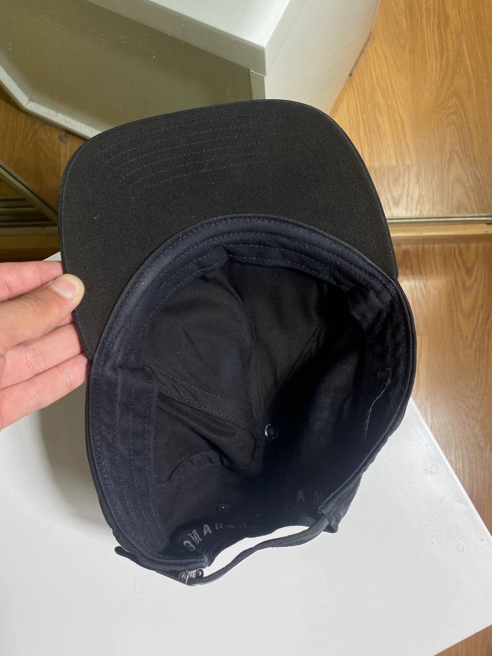 Armani × Giorgio Armani × Vintage AJ Armani Jeans vintage denim baseball cap distressed Size ONE SIZE - 6 Thumbnail