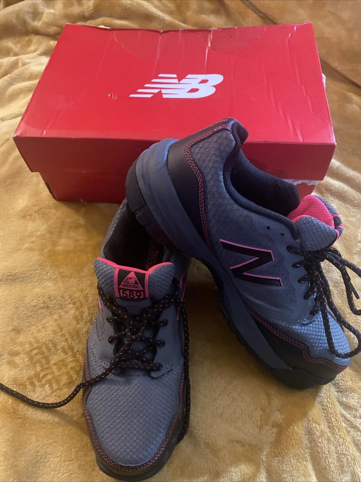 New Balance NEW BALANCE WID589T1 WOMEN'S COMPOSITE TOE SAFE GRAY PINK 10 Size US 10 / IT 40 - 1 Thumbnail