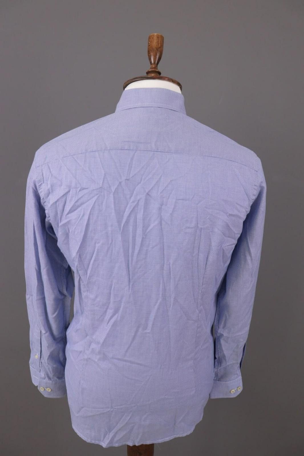Eton Eton Contemporary Blue Check Extra Shirt Size 39 / 15 1/2 Size US M / EU 48-50 / 2 - 9 Thumbnail