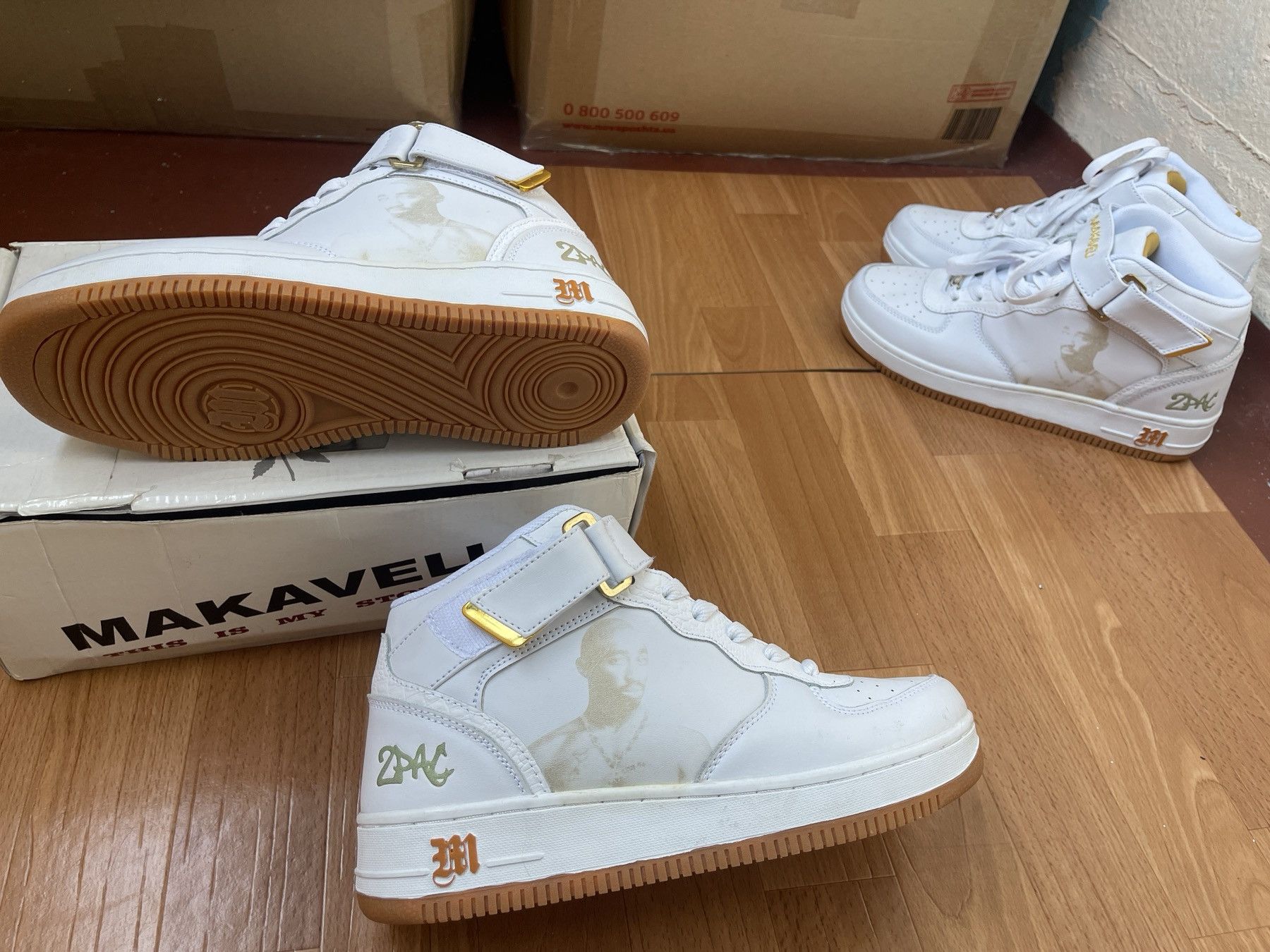 Makaveli MAKAVELI Branded sneakers, 2Pac shoes, Hi Top vintage US 9 Size US 9 / EU 42 - 12 Thumbnail