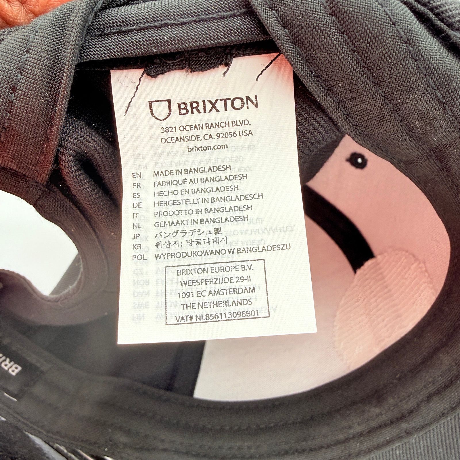 Brixton Brixton Supply Black Snapback Hat One Size Size ONE SIZE - 2 Thumbnail