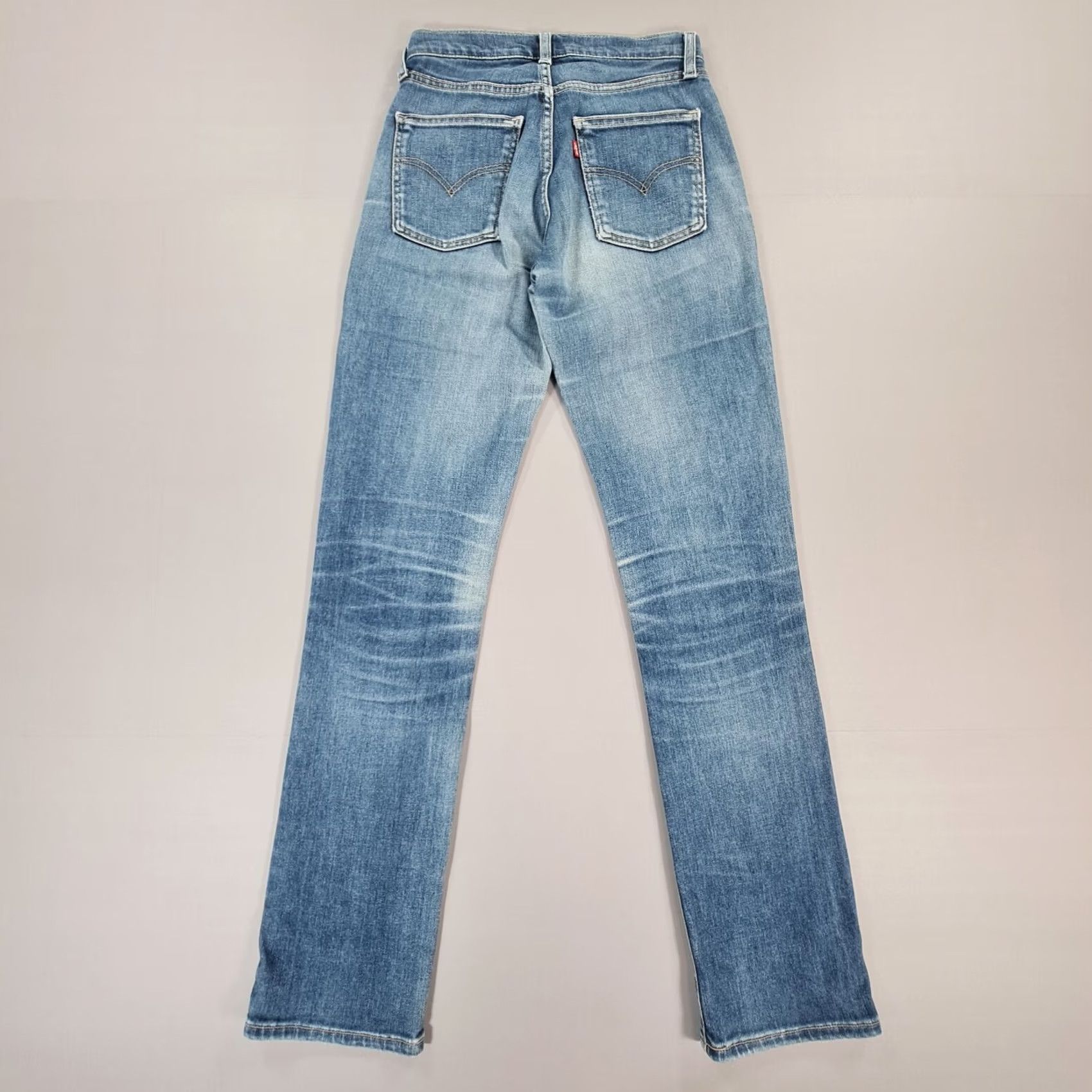Levi's VINTAGE Levi's Jeans Womens Blue W29 L32 Slim Straight Stretch 90s Denim Italy Jeans Size 29" - 7 Thumbnail