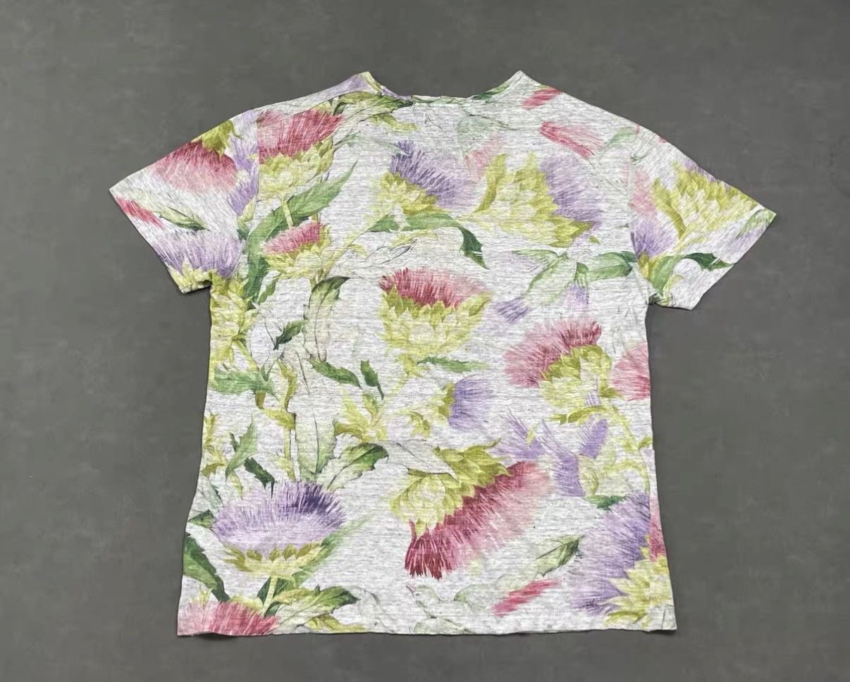 Gucci GUCCI Linen Floral Short Sleeve T‑shirt J16 Size US M / EU 48-50 / 2 - 2 Thumbnail