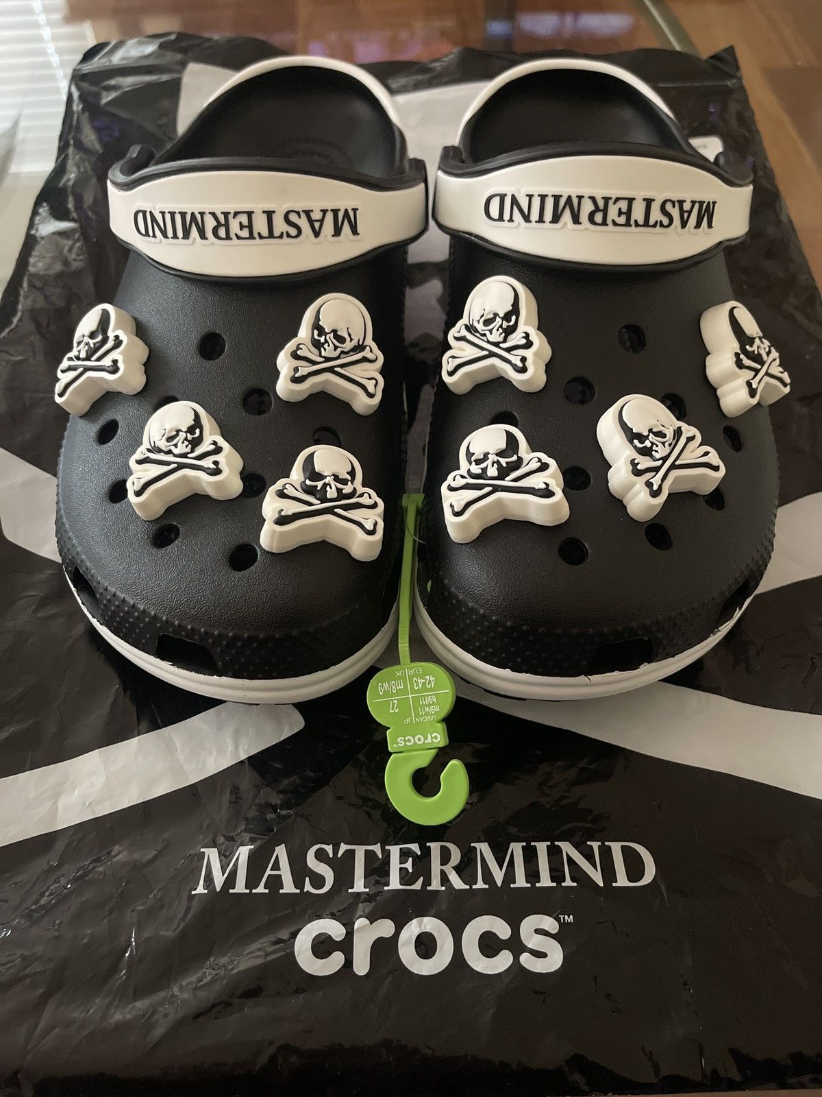 image of Crocs X Mastermind Classic Clog Shoes in Black, Men's (Size 9)