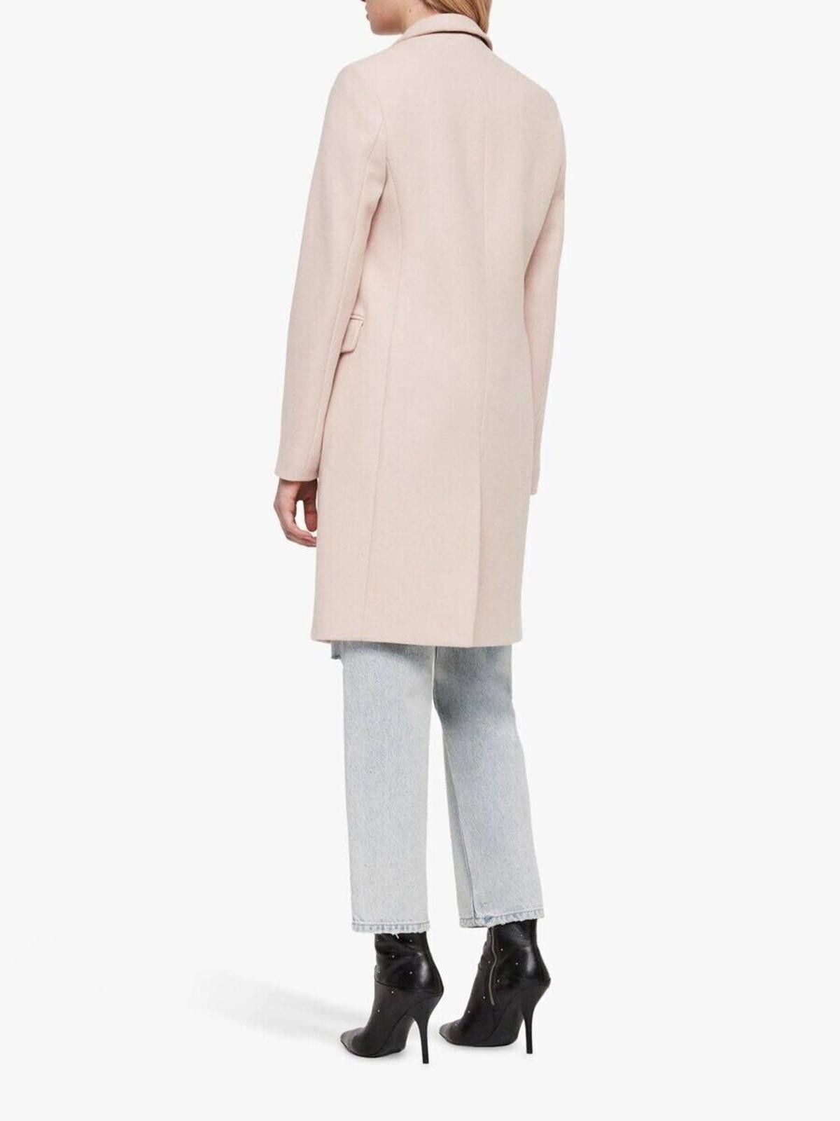 Allsaints AllSaints Women US6 Small Blush Pink Evelyn Coat Wool Jacket Size M / US 6-8 / IT 42-44 - 2 Thumbnail