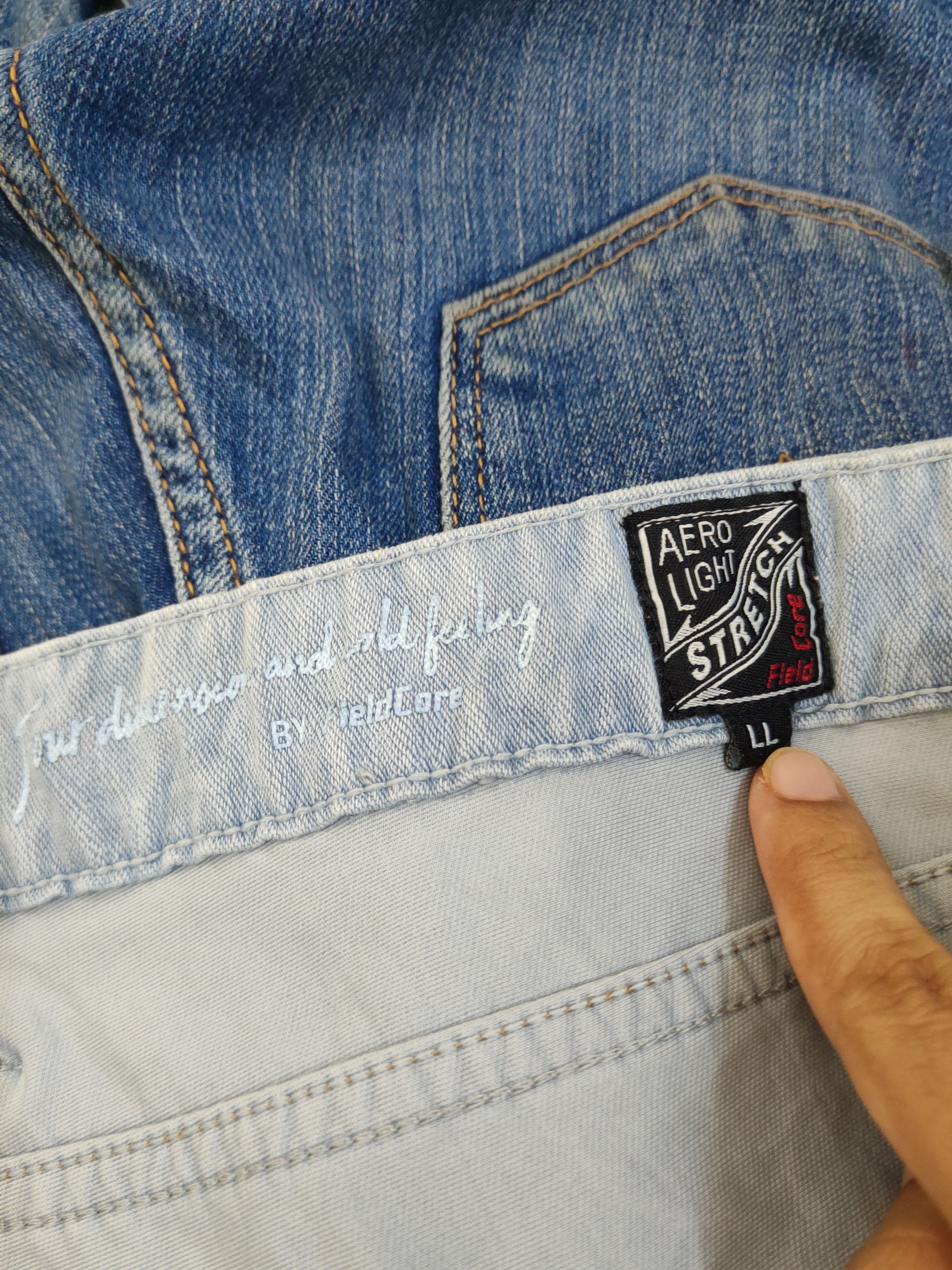 Japanese Brand FieldCore japan Distressed Ripped Soft denim Jeans #W1978 Size US 34 / EU 50 - 15 Thumbnail