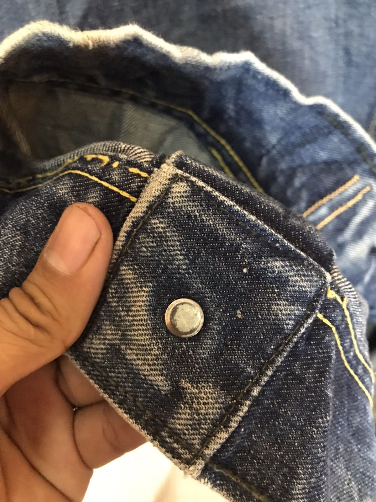 Lee ‼️VINTAGE LEE 70s TRUCKER JACKET DISTRESSED‼️ Size US L / EU 52-54 / 3 - 10 Thumbnail