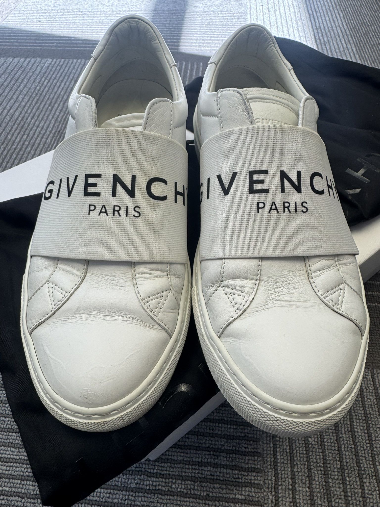 Givenchy Urban street white logo sneakers Size US 7 / IT 37 - 7 Thumbnail