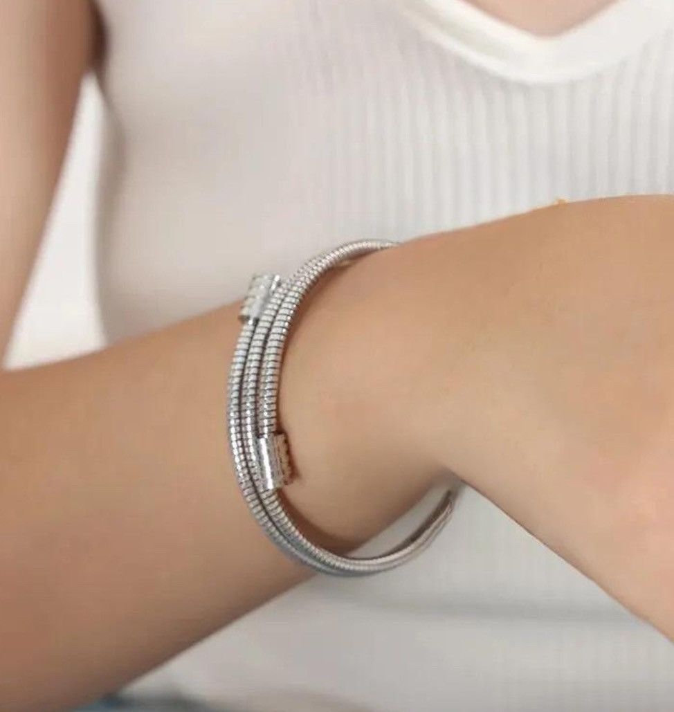 Jewelry × Vintage Multiple Layers Metal Rope Chain Bracelet Size ONE SIZE - 2 Thumbnail