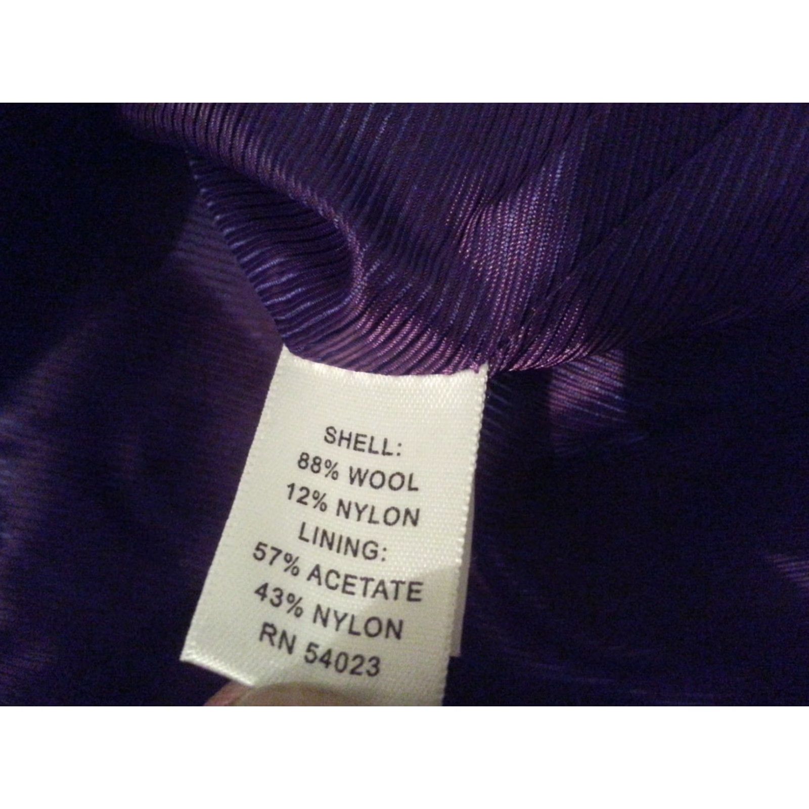Banana Republic VINTAGE Banana Republic Coat Wool Purple Womens S Small Petite Coat Size S / US 4 / IT 40 - 5 Thumbnail