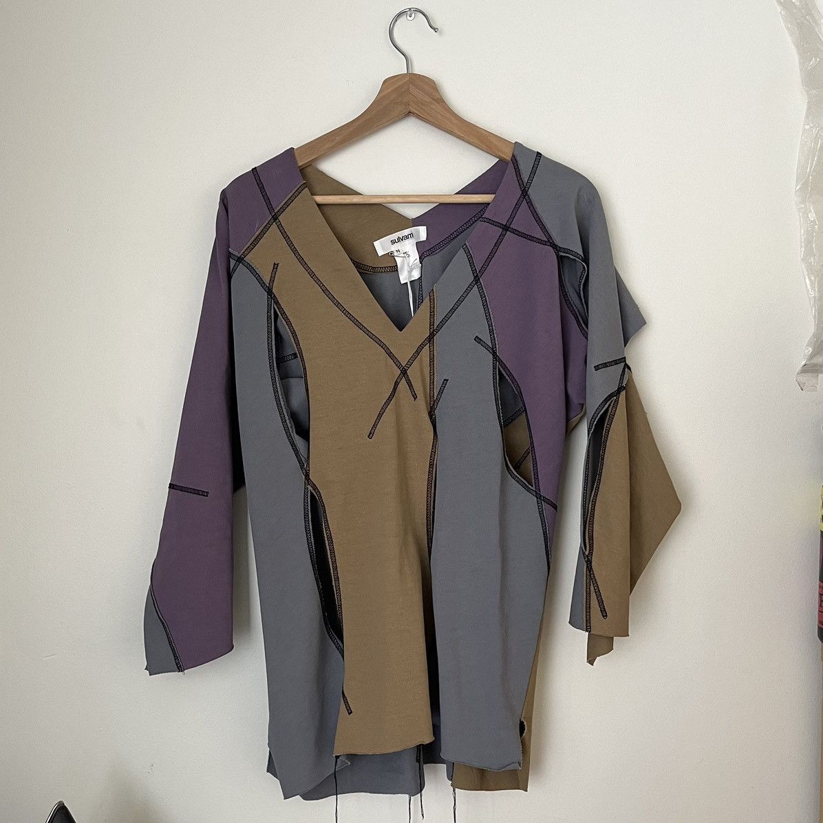 Sulvam Sample Overlock Top BNWT Size US M / EU 48-50 / 2 - 1 Thumbnail