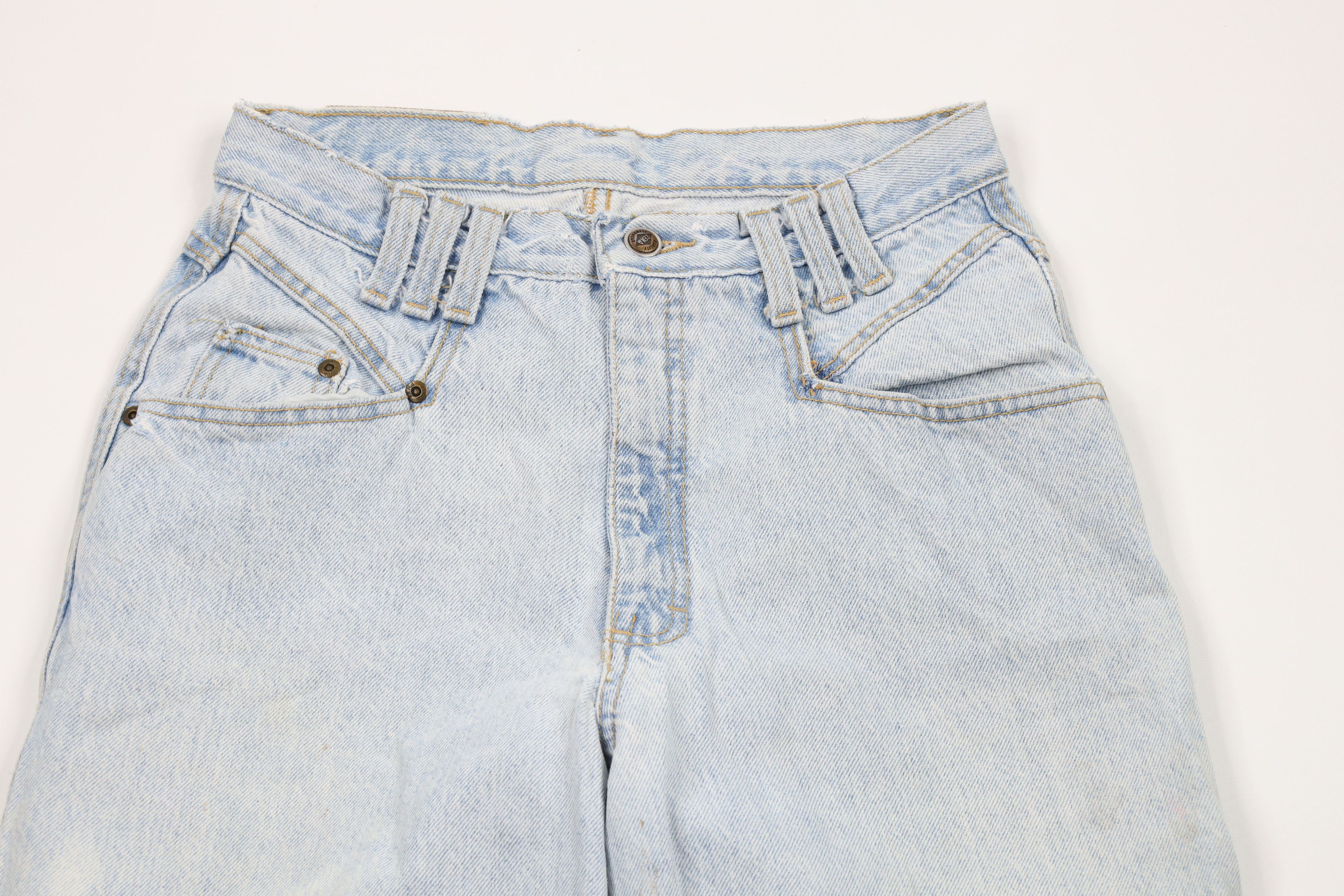 Vintage Vintage 90s Streetwear Tapered Leg Denim Jeans Pants Blue Size 32" / US 10 / IT 46 - 2 Thumbnail
