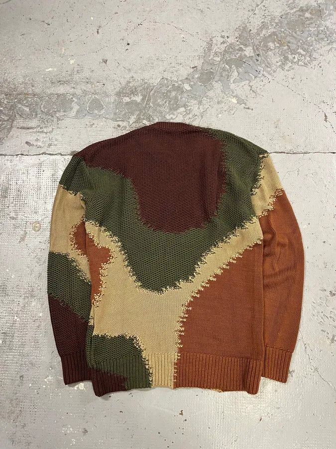 Dolce & Gabbana 2010s Dolce & Gabbana Green & Brown Abstract Knit Sweater Size US M / EU 48-50 / 2 - 7 Thumbnail