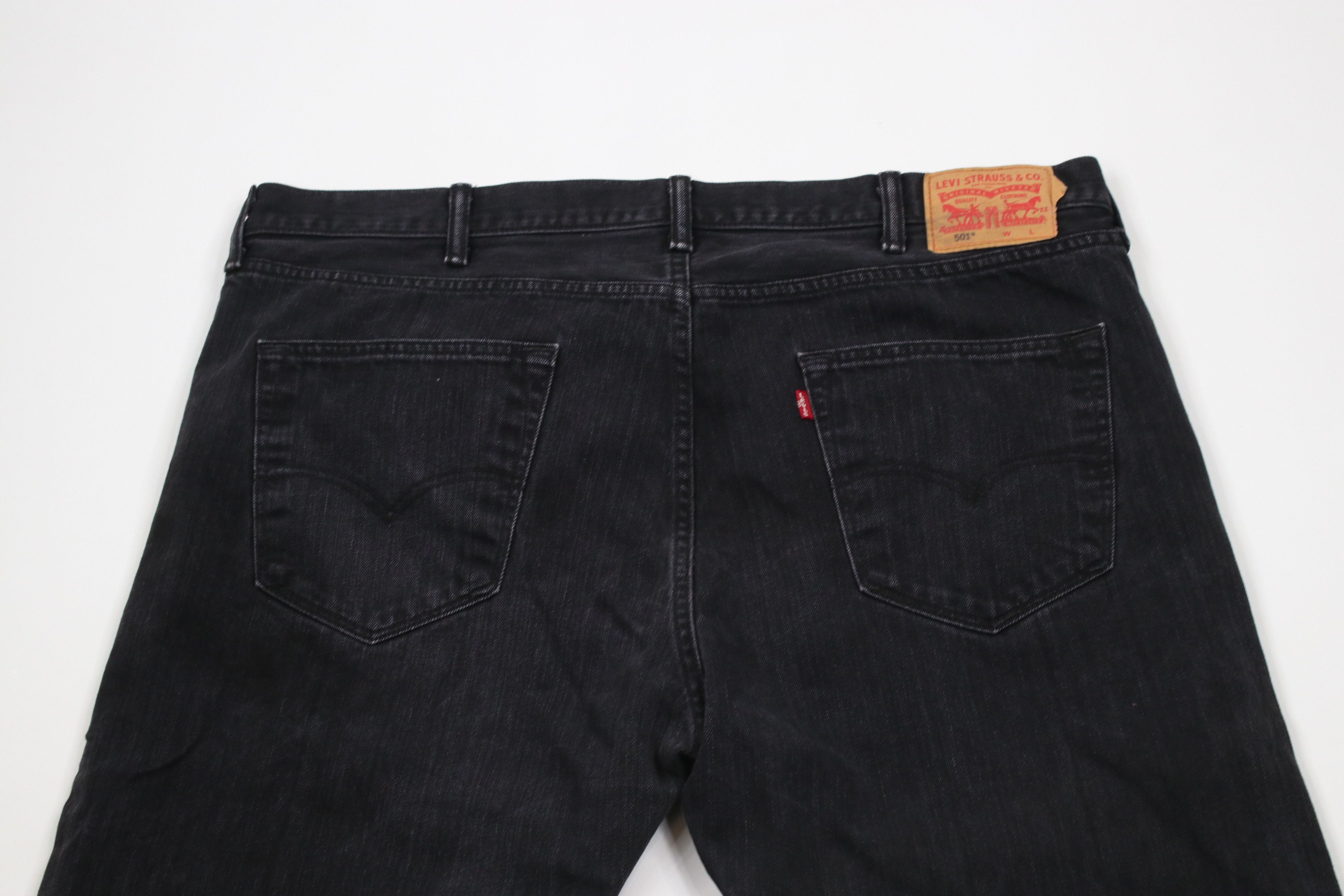 Levi's × Vintage Vintage Y2K Levis 501xx Fly Original Fit Denim Jeans Black Size US 44 / EU 60 - 11 Thumbnail