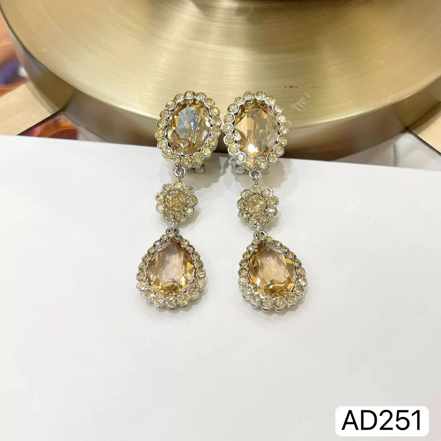 Miu Miu MIU MIU Crystal Gem Limited Edition Earrings New Size ONE SIZE - 2 Thumbnail