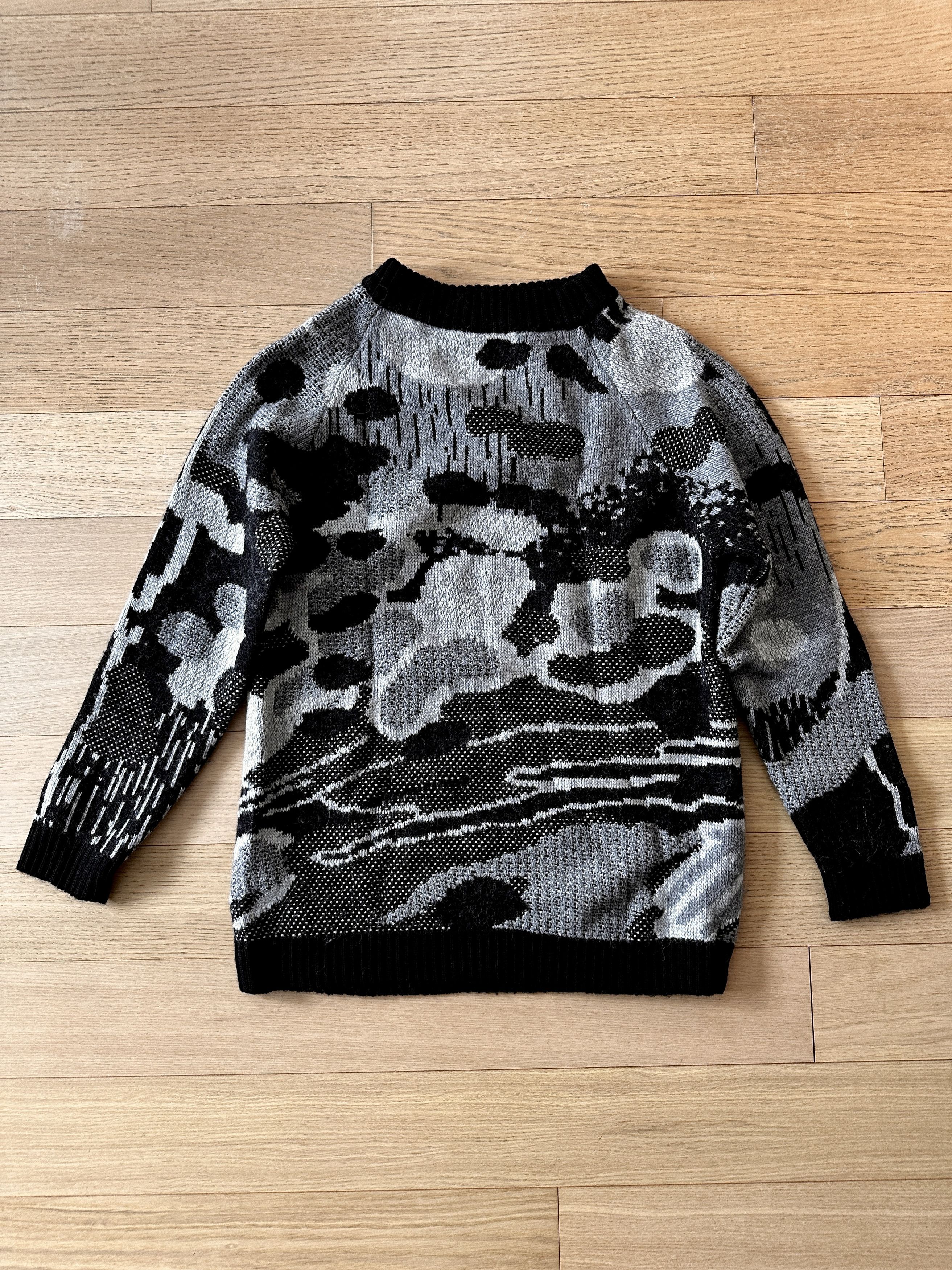11 By Boris Bidjan Saberi Wool & Alpaca Blend Jacquard Sweater Size US L / EU 52-54 / 3 - 2 Thumbnail