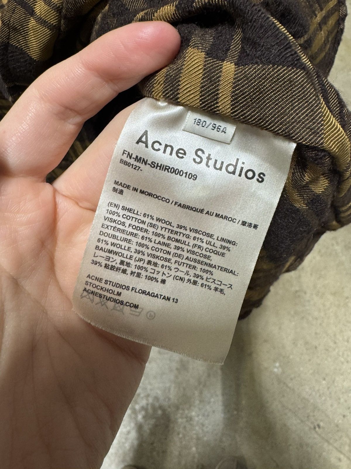 Acne Studios Acne Studios Check Shirt RETAIL 500$ Size US M / EU 48-50 / 2 - 3 Thumbnail