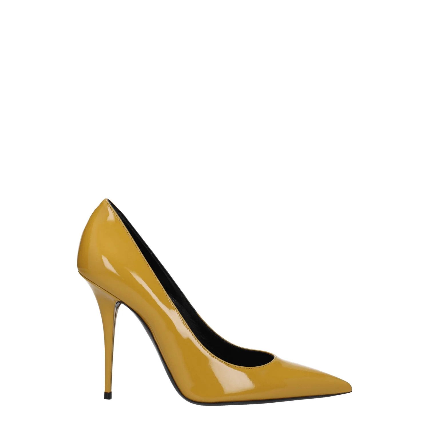 ob1o1e1124 Patent Leather Pumps in Yellow