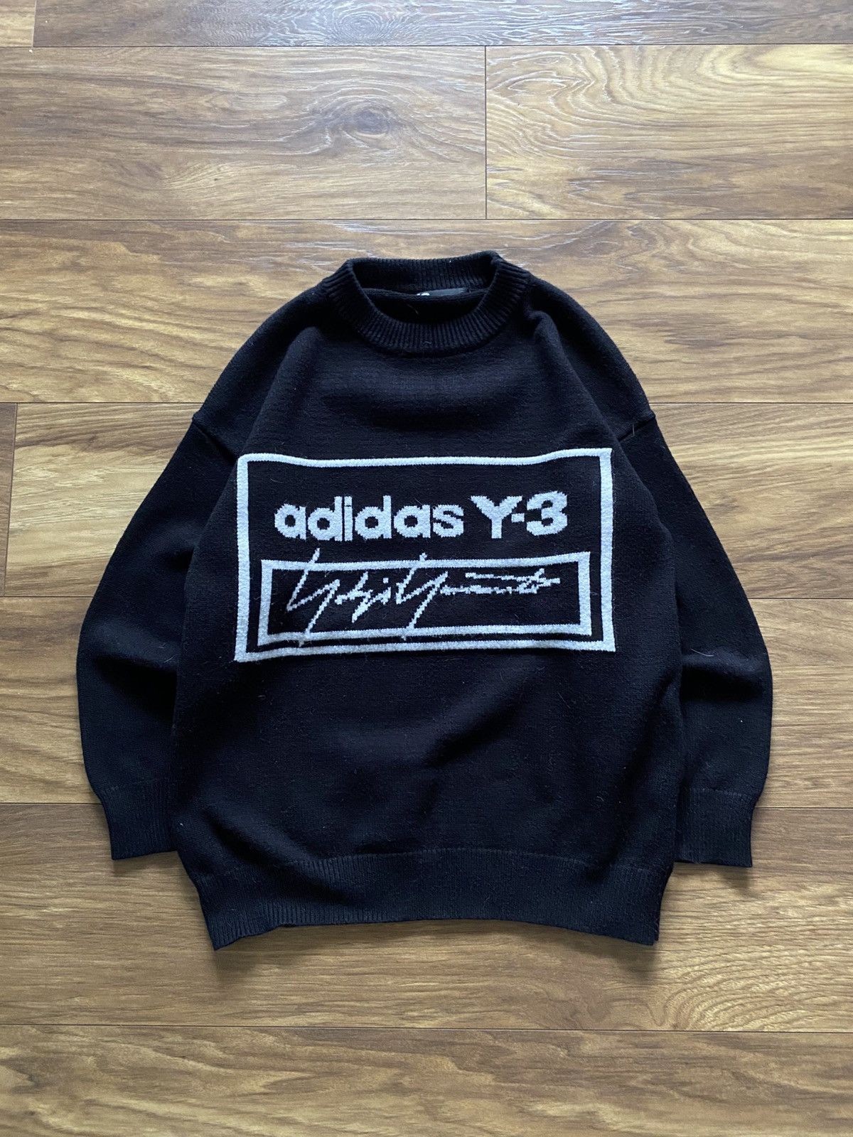 Y-3 Vintage Adidas Y-3 Knit Sweater Hype Y2k Swag Size US S / EU 44-46 / 1 - 1 Thumbnail
