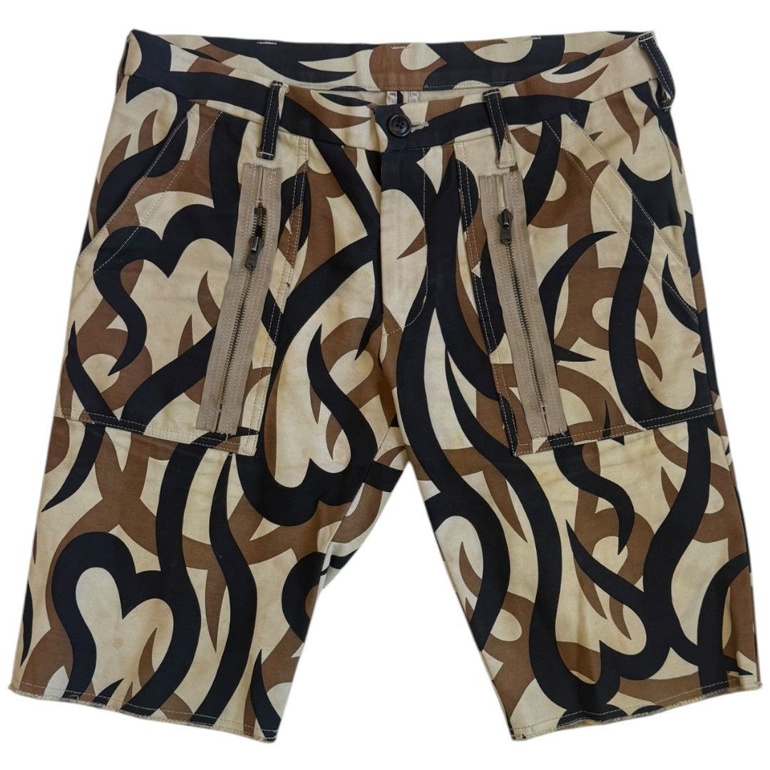 naonao 　no4 Number (N)ine Number Nine AW04 Tribal Heart Cargo Shorts | Grailed